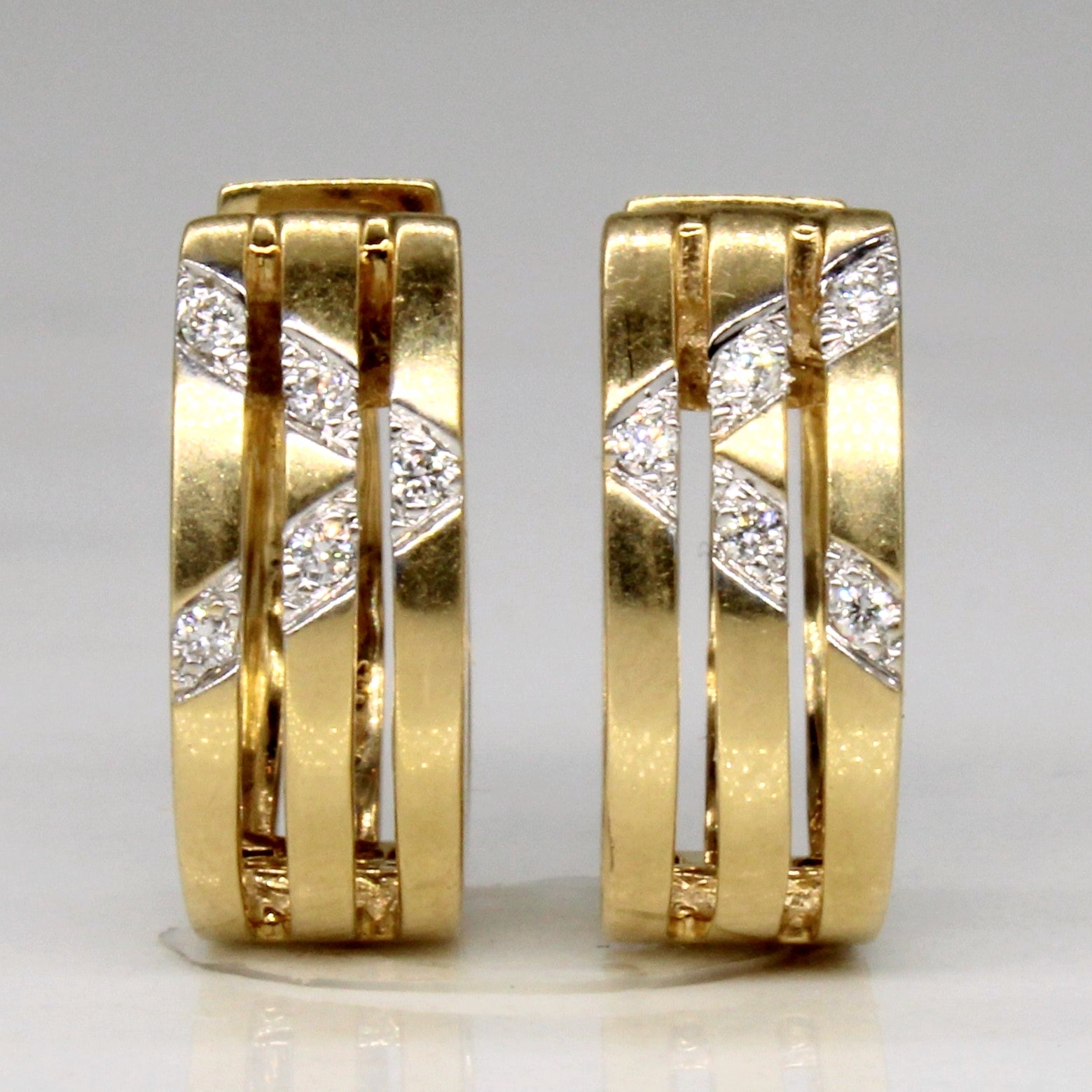 Diamond Hoop Earrings | 0.04ctw |