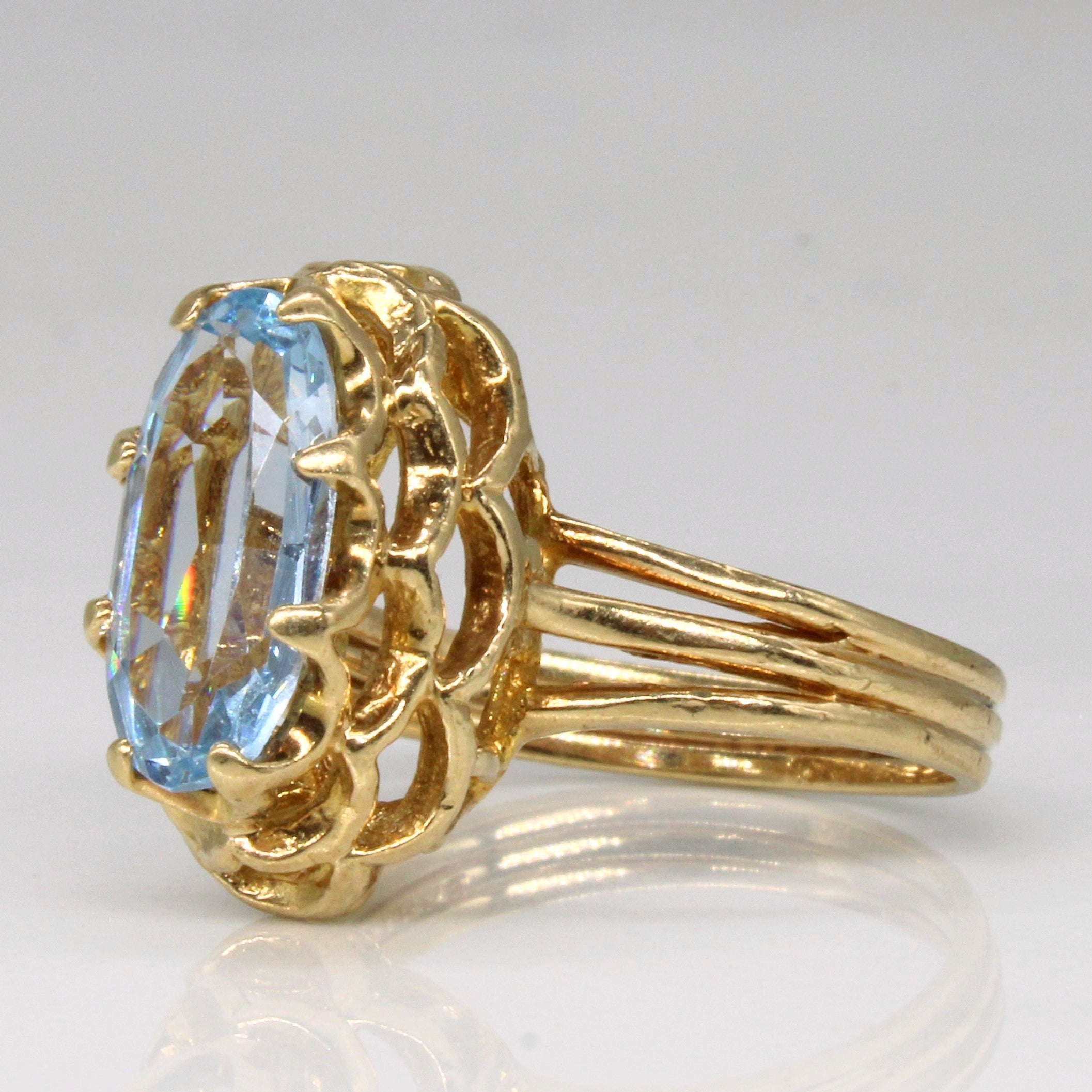 Birks' Synthetic Spinel Cocktail Ring | 1.80ct | SZ 5.75 |