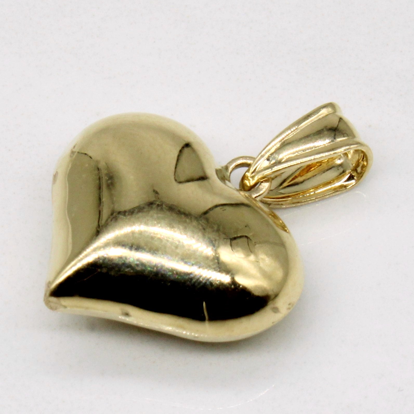 Pendentif cœur en or jaune 14 carats