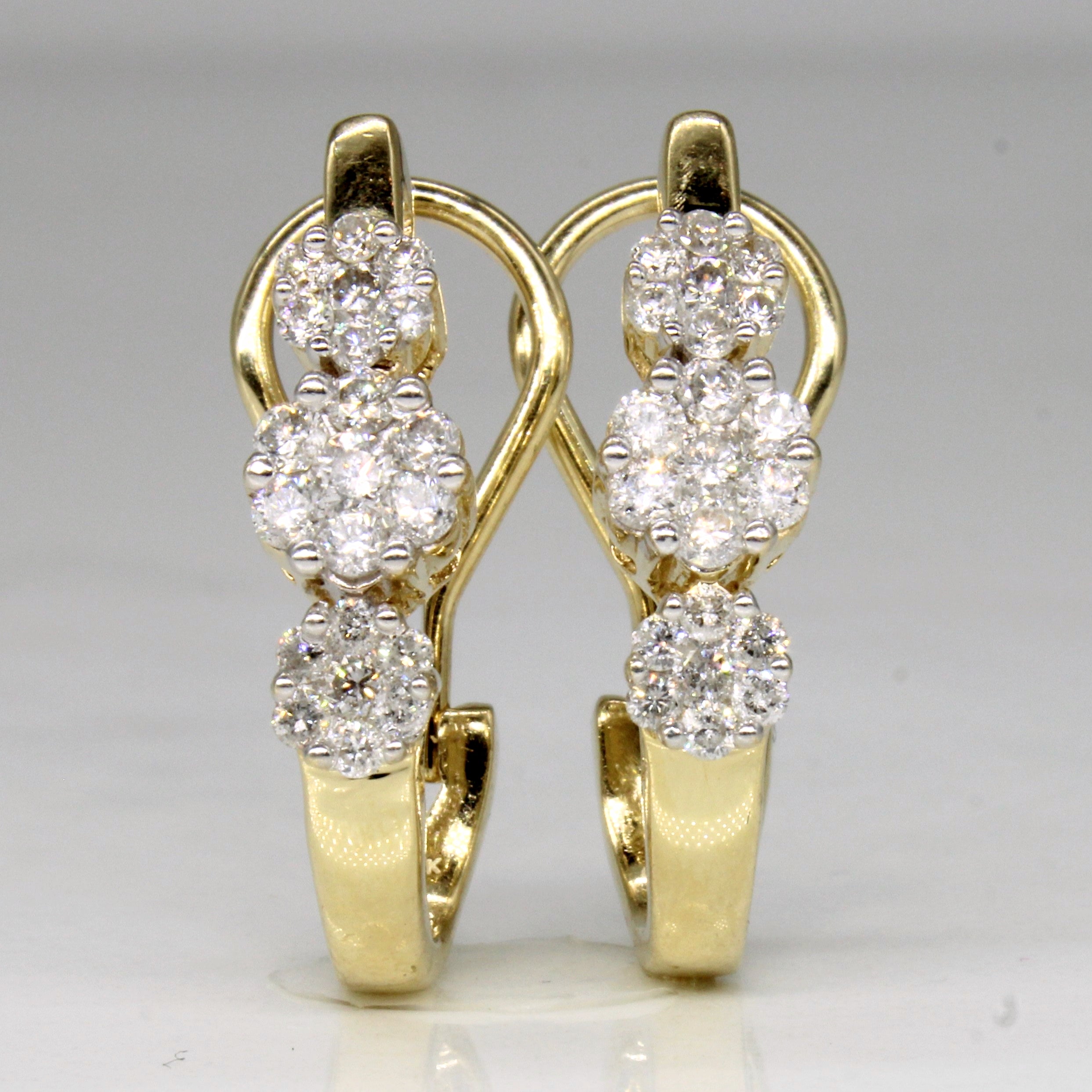 Boucles d'oreilles en diamants | 0,80 ct |