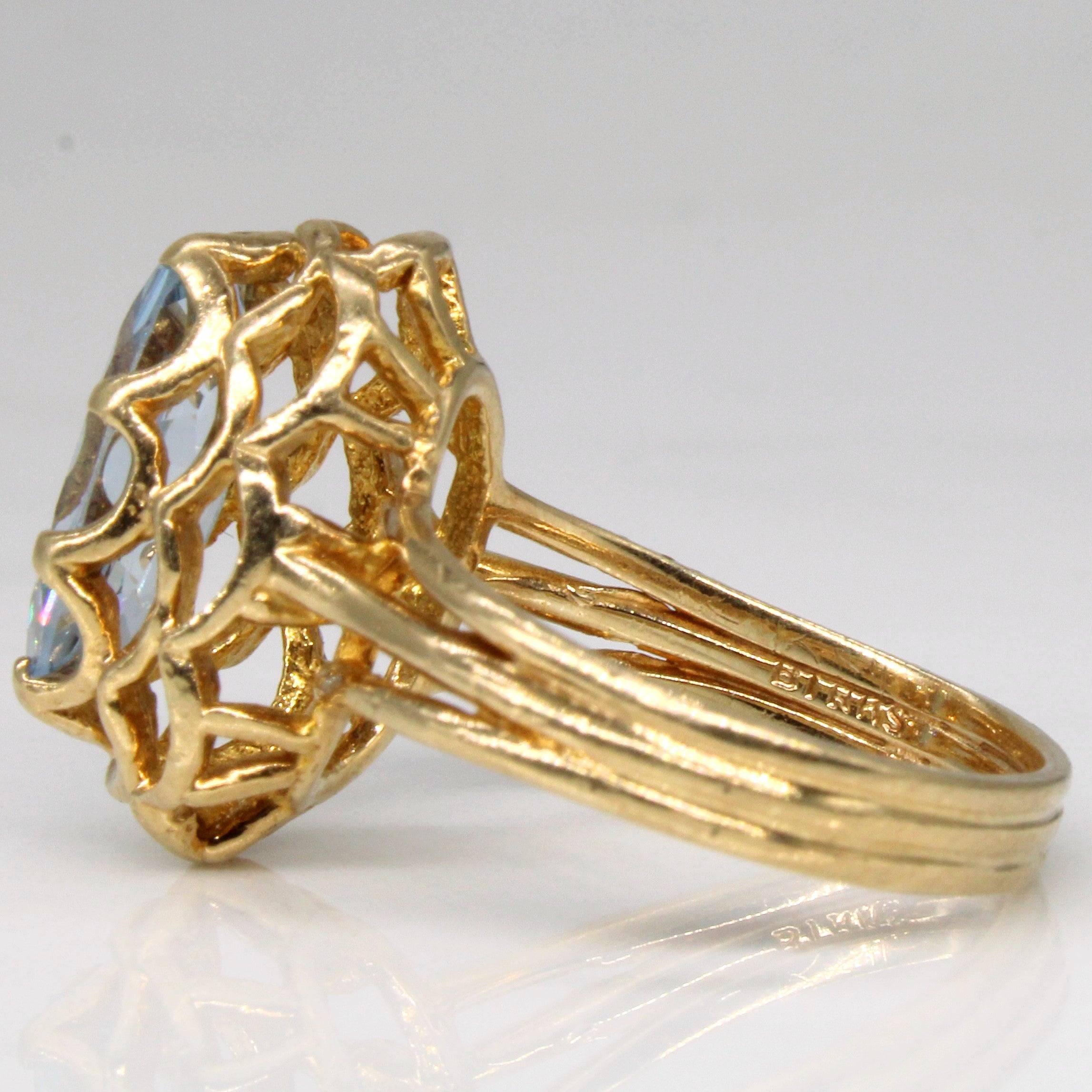 Birks' Synthetic Spinel Cocktail Ring | 1.80ct | SZ 5.75 |