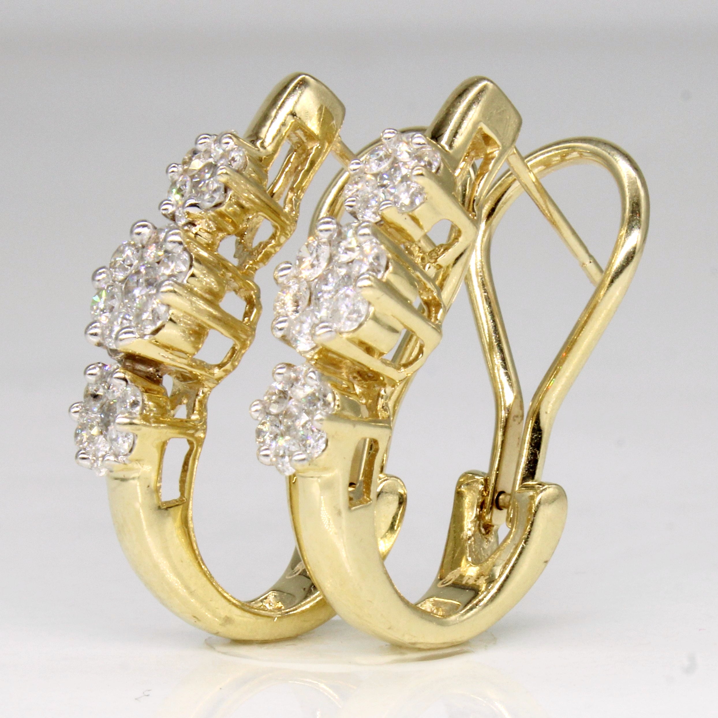 Boucles d'oreilles en diamants | 0,80 ct |