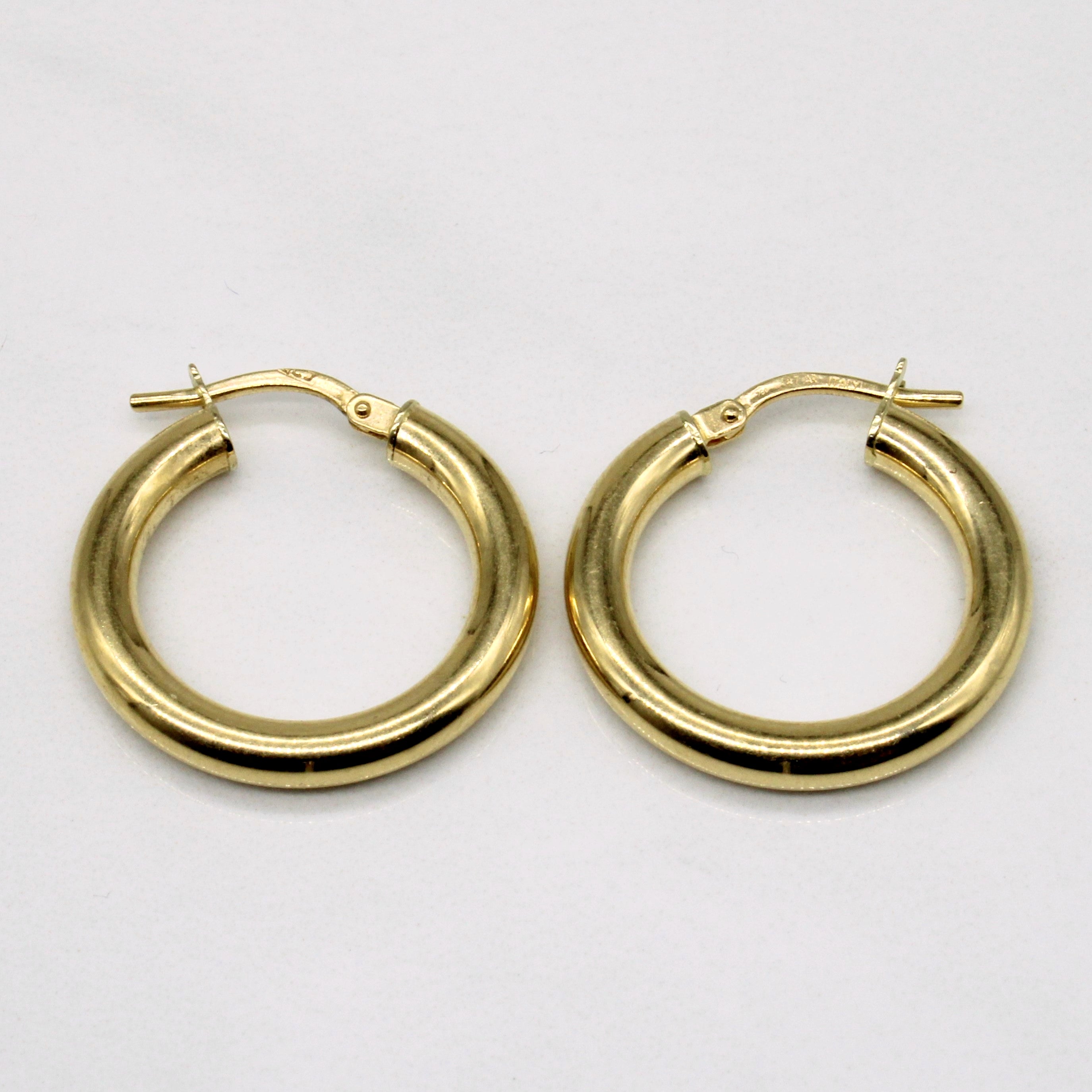 10k Yellow Gold Hoop Earrings