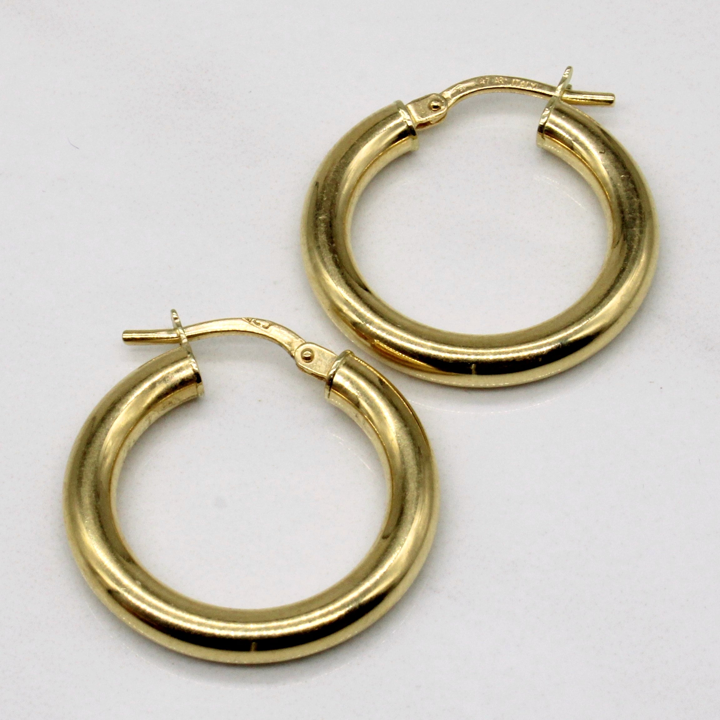 10k Yellow Gold Hoop Earrings