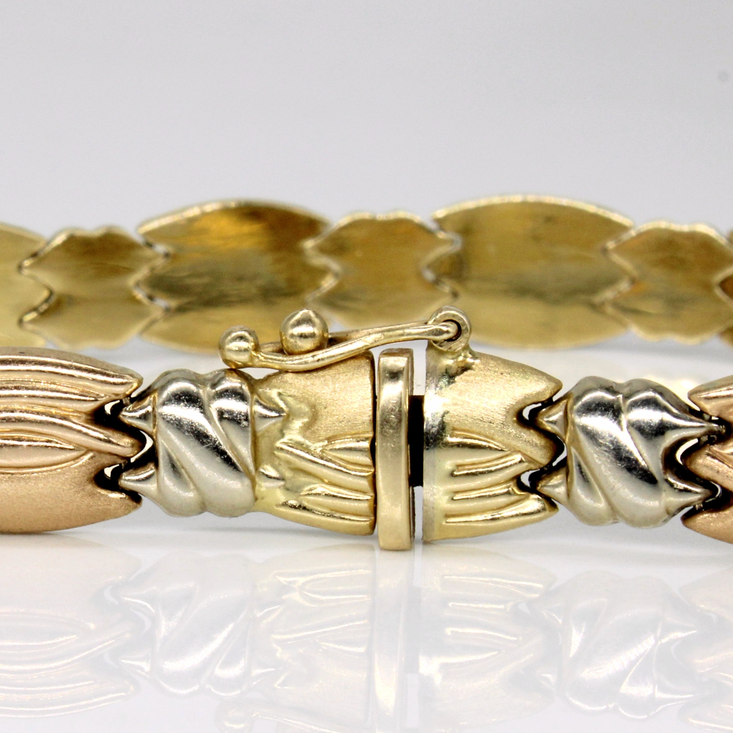 14k Tri Tone Gold Bracelet | 7.5" |