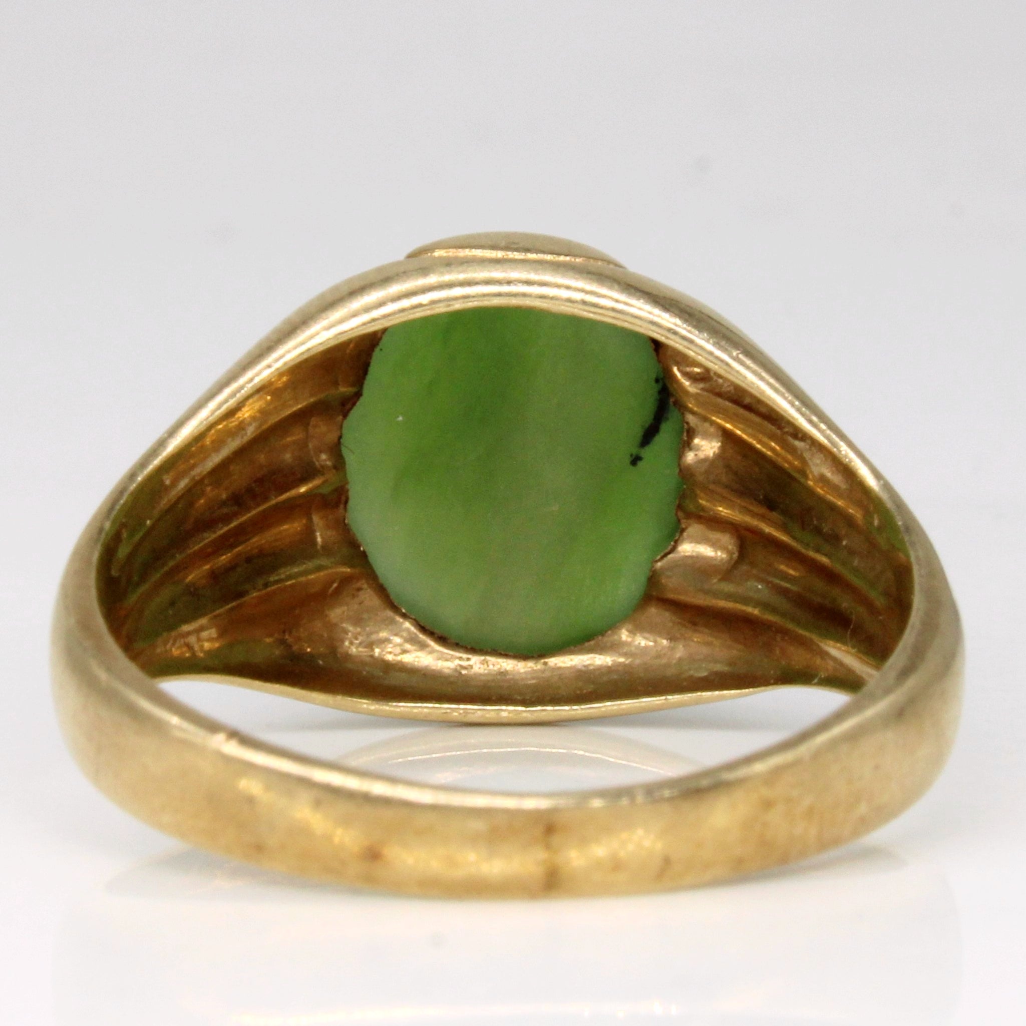 Nephrite Jade Cocktail Ring | 3.45ct | SZ 10 |