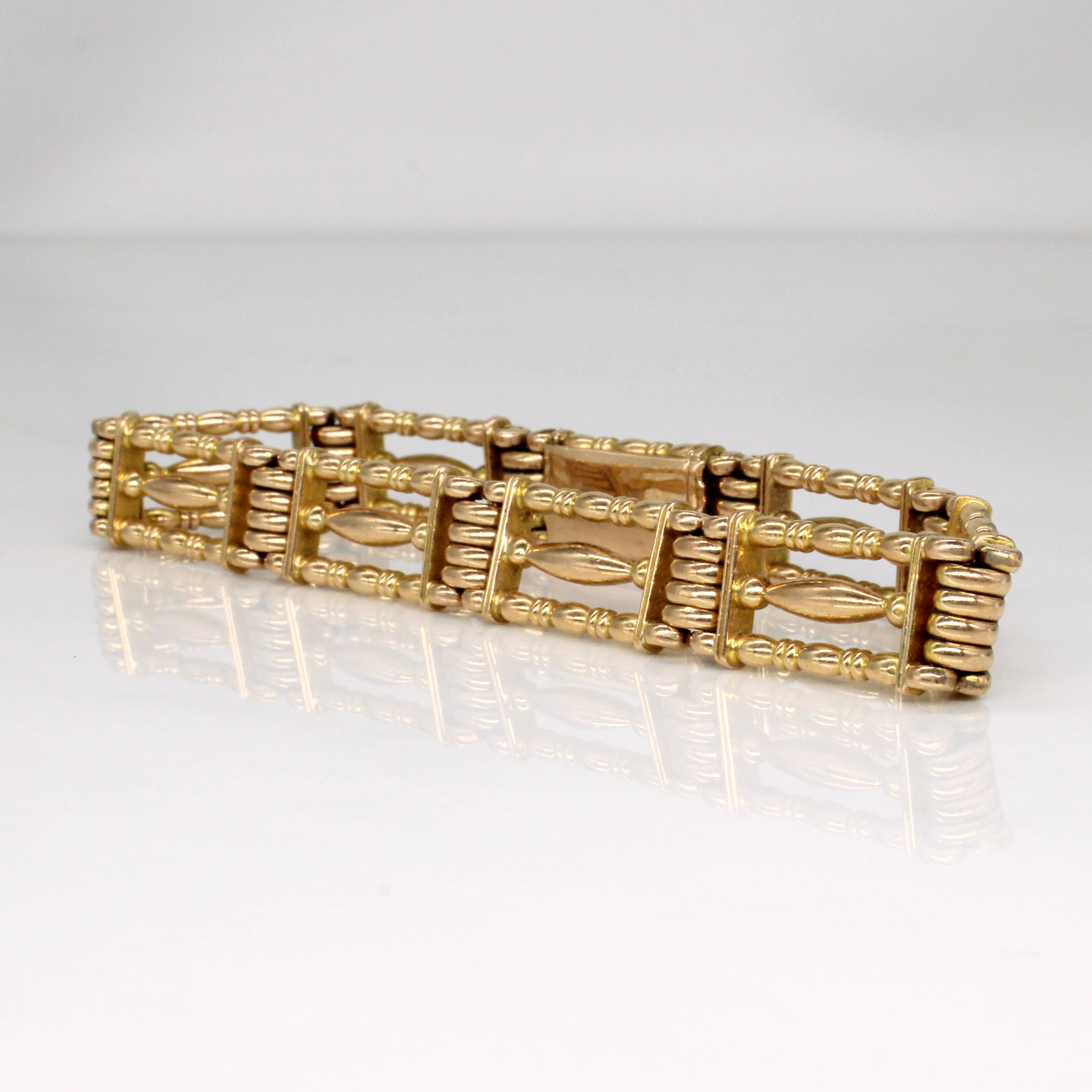 15k Yellow Gold Vintage Bracelet | 7.25" |