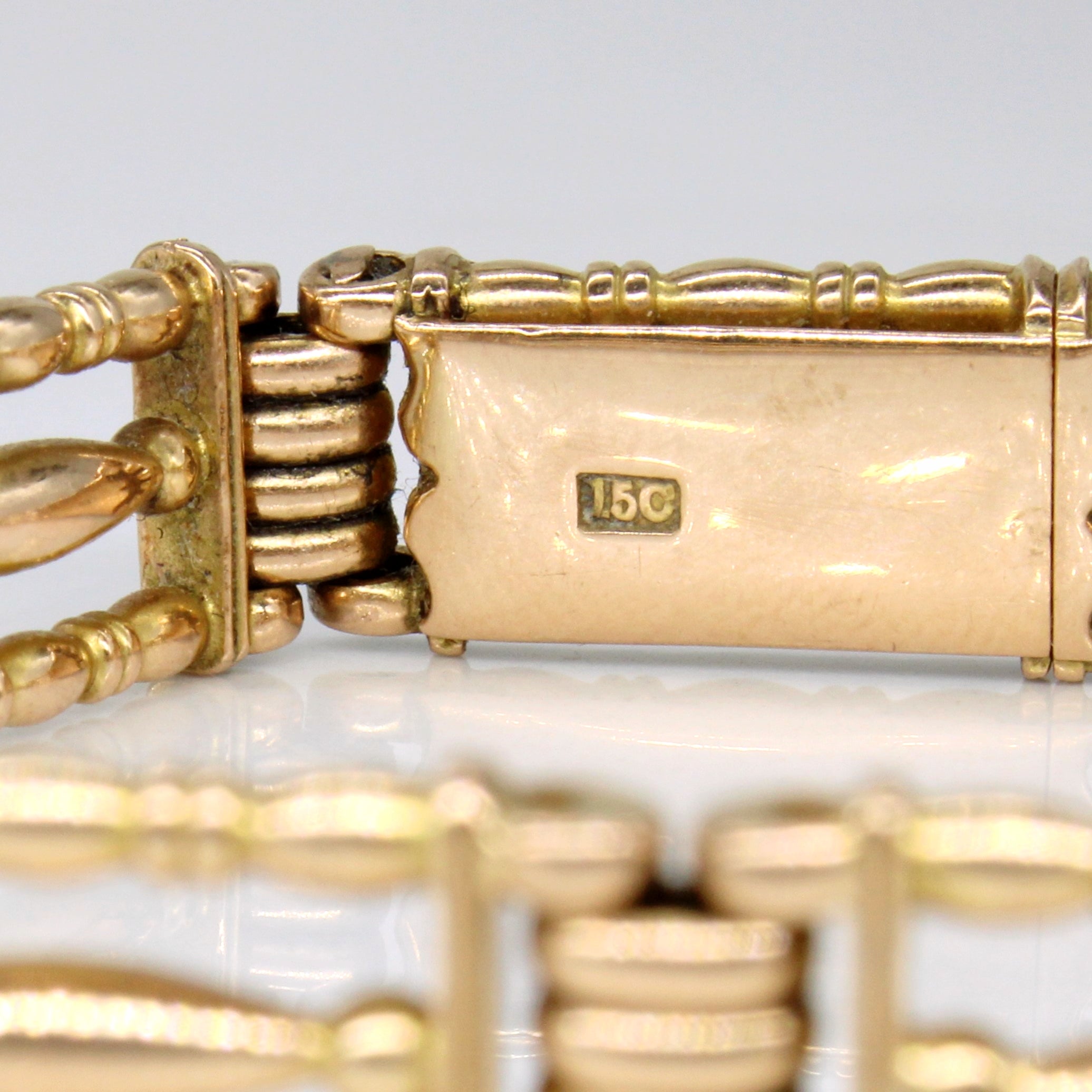 15k Yellow Gold Vintage Bracelet | 7.25" |