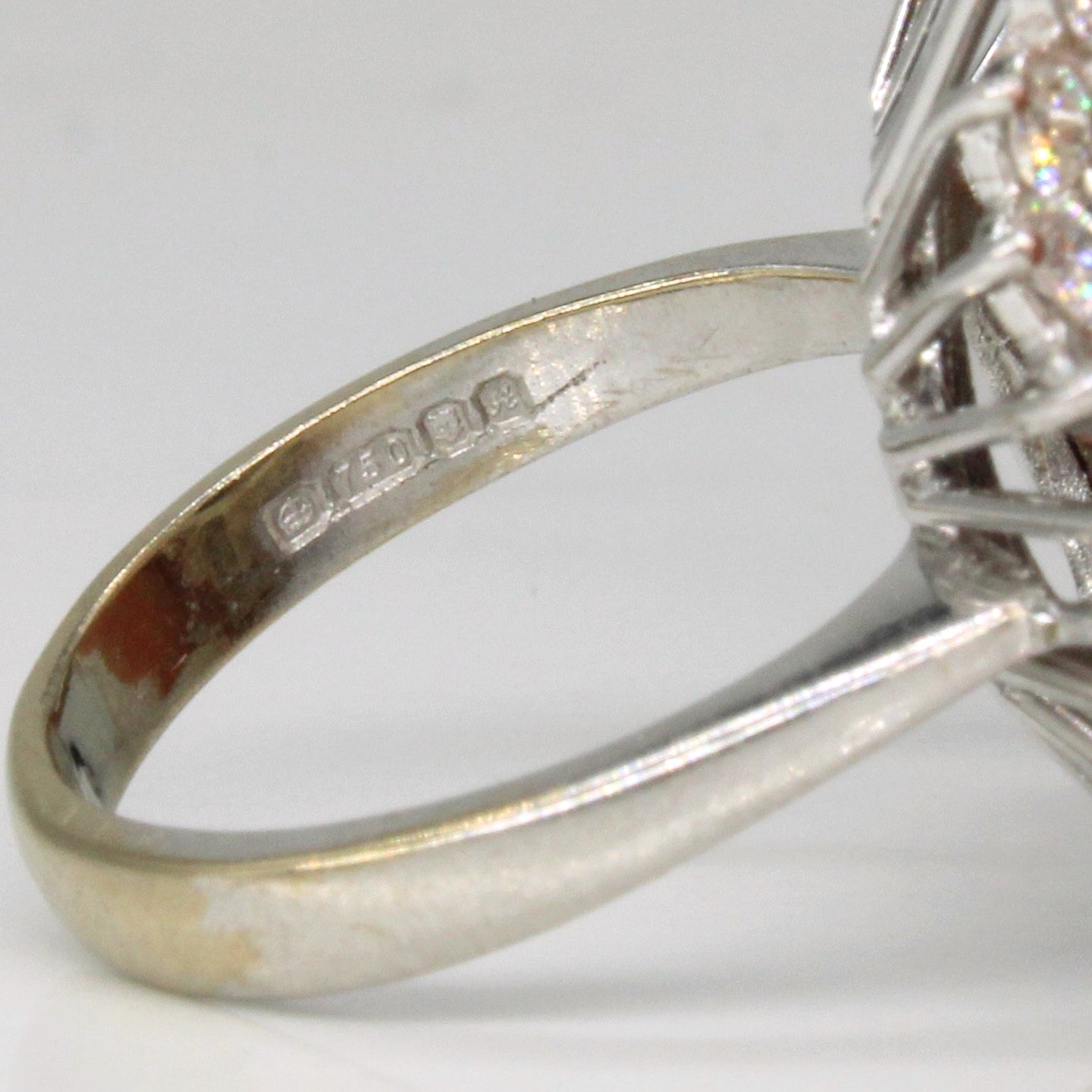 London 1975 Amethyst & Diamond Cocktail Ring | 2.45ct, 1.78ctw | SZ 6.25 |