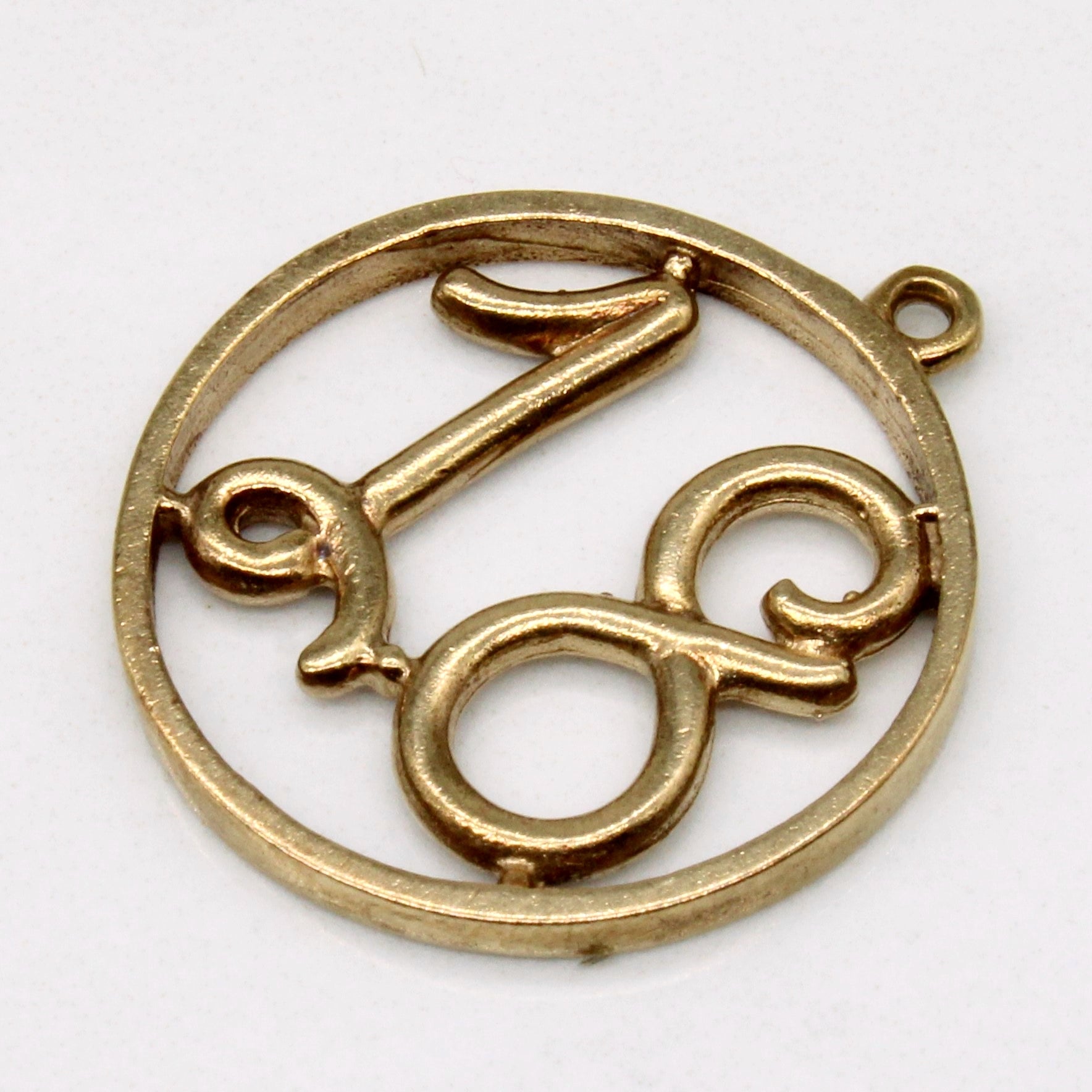 10k Yellow Gold '18' Charm