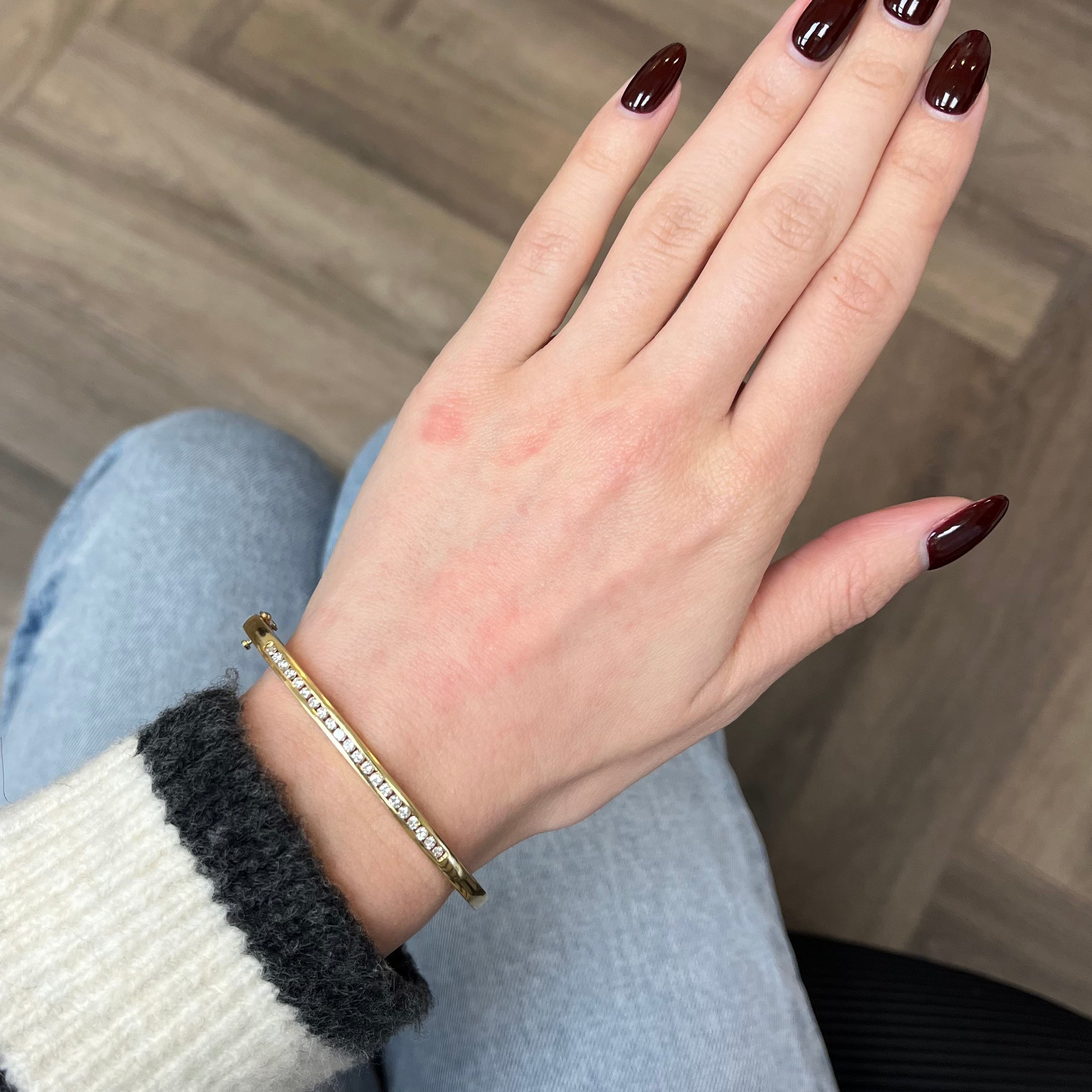 Channel Set Diamond Bangle | 0.50ctw | 7" |