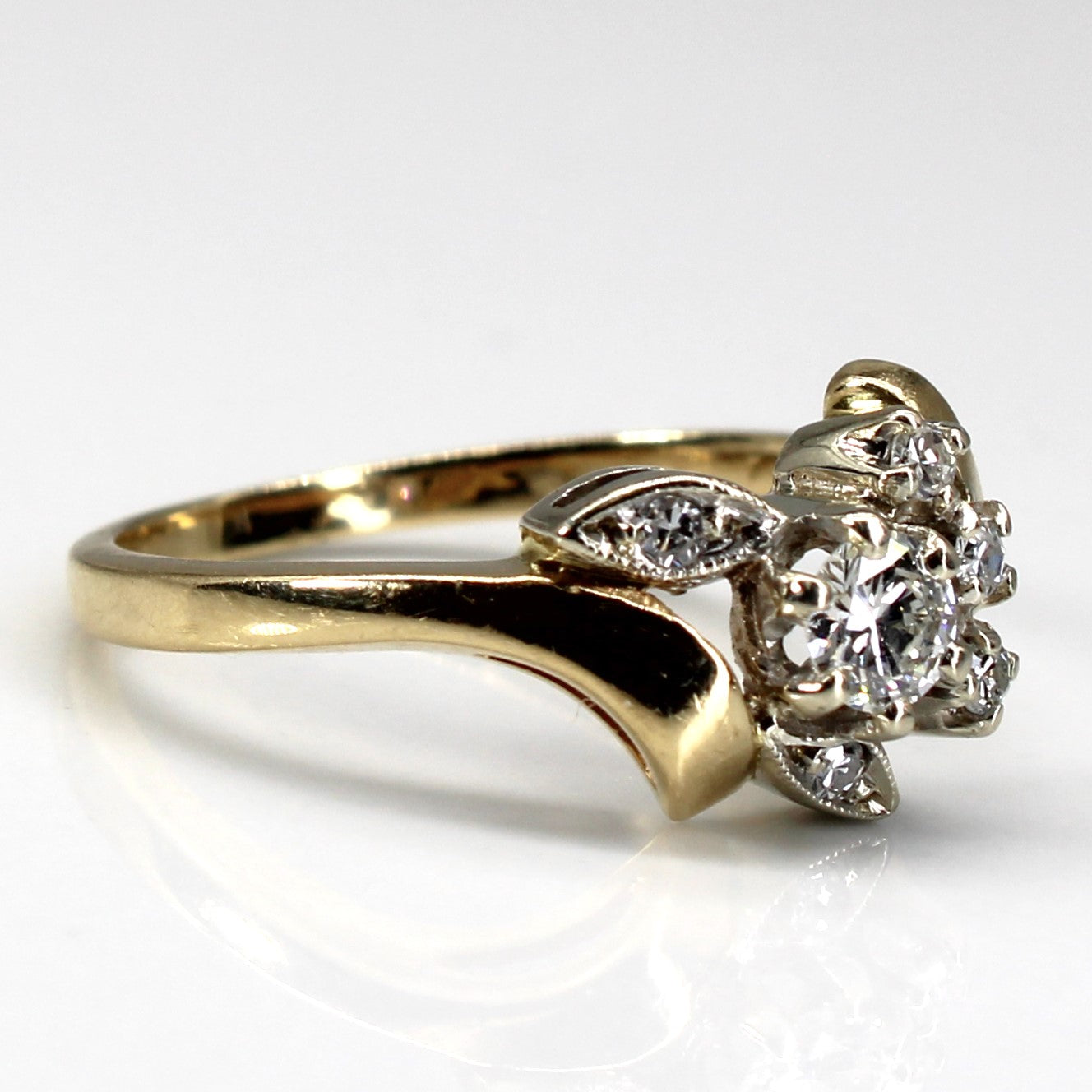 Bypass Cluster Diamond Ring | 0.33ctw | SZ 7.5 |