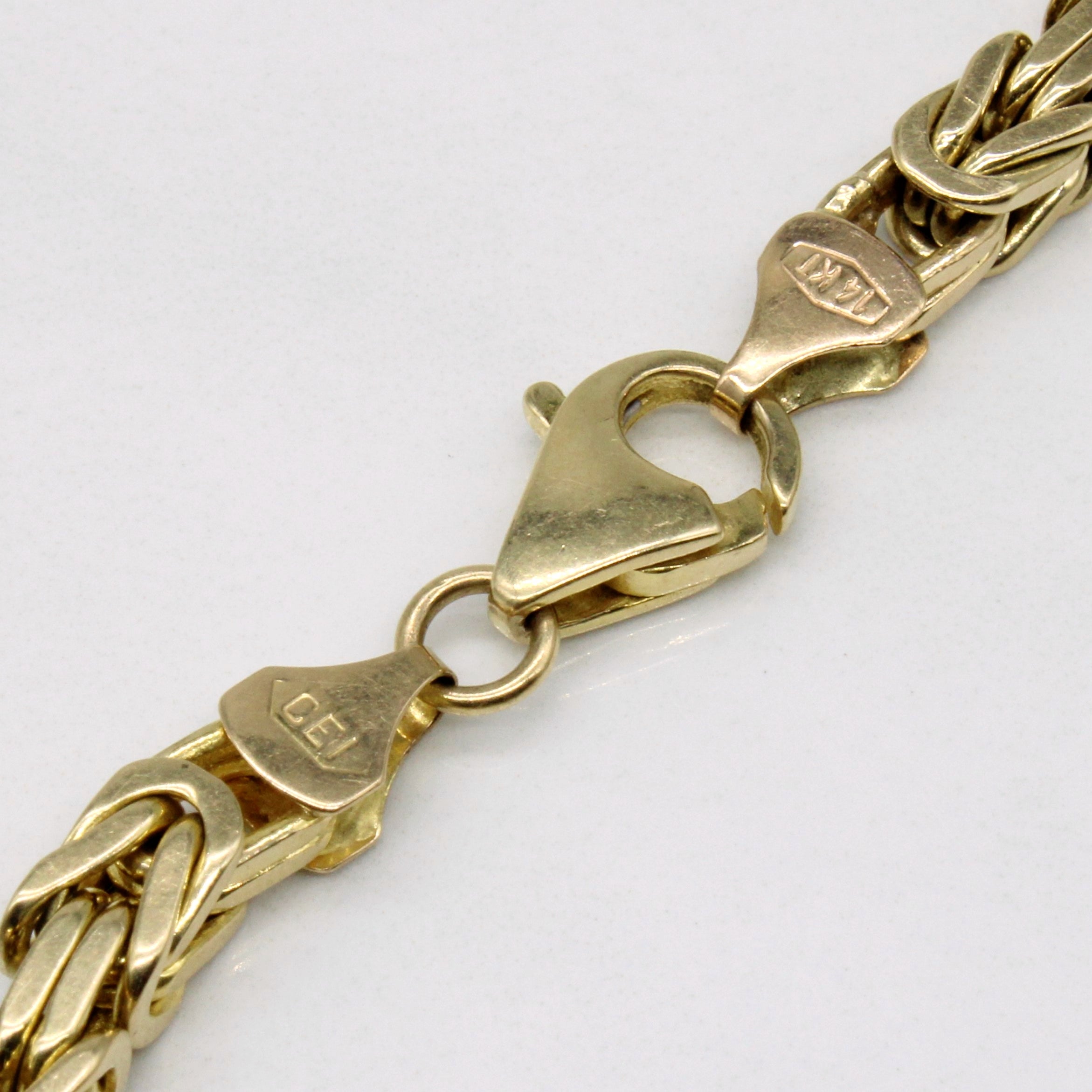 14k Yellow Gold Byzantine Link Bracelet | 8.25" |