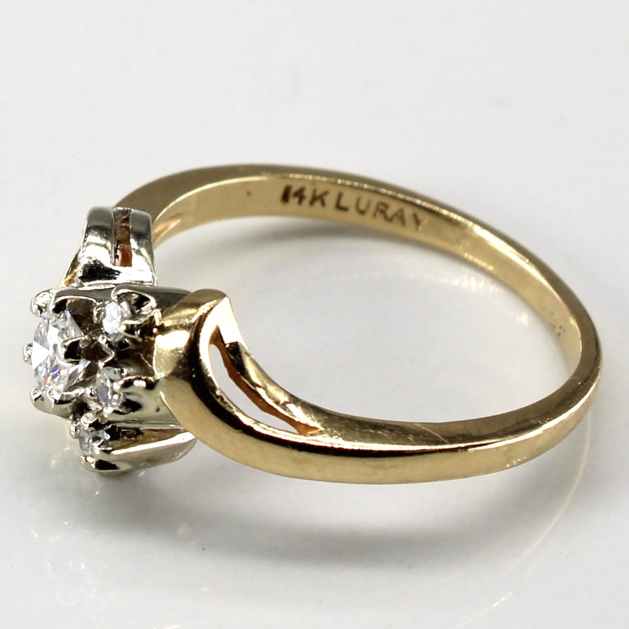 Bypass Cluster Diamond Ring | 0.33ctw | SZ 7.5 |