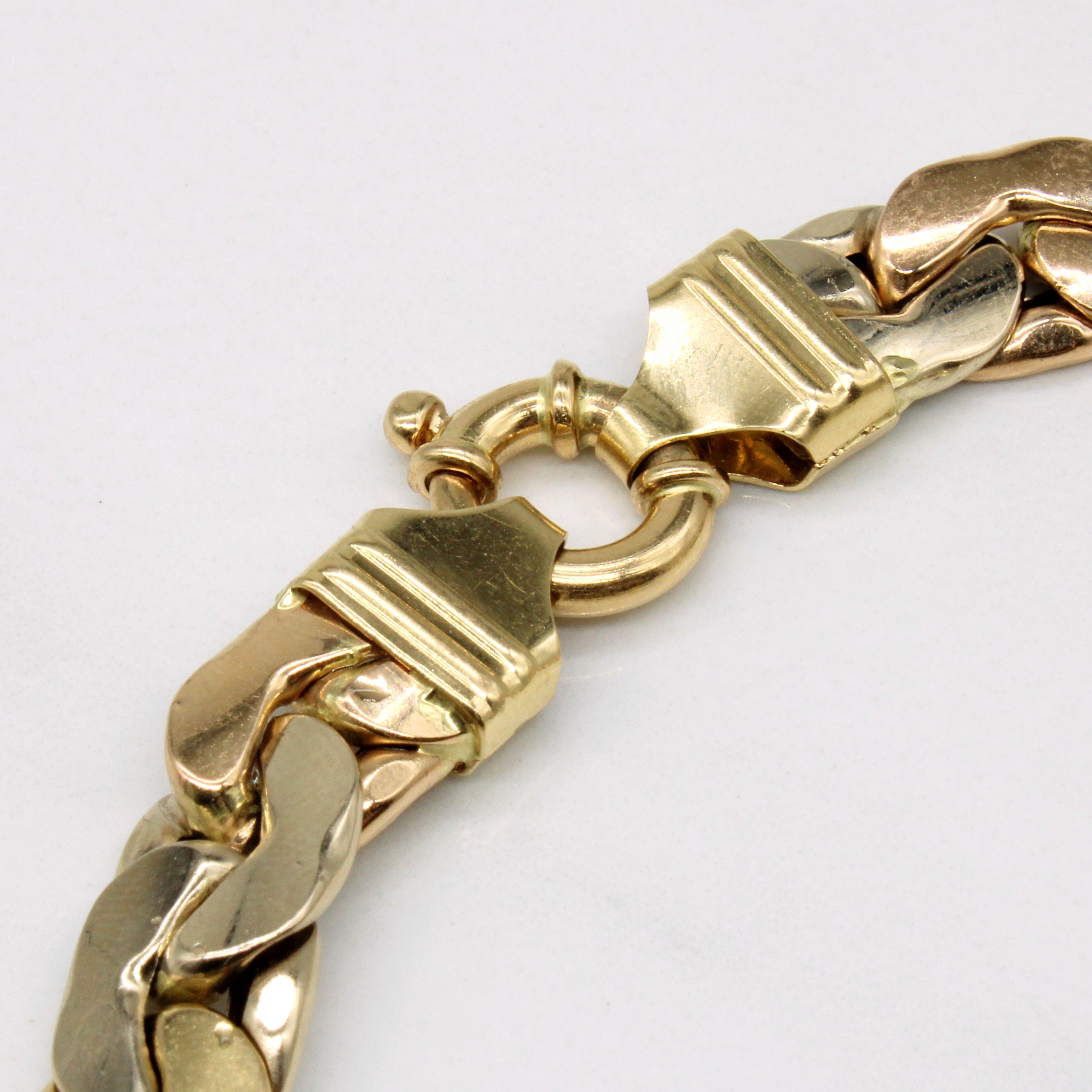 18k Tri Tone Gold Bracelet | 8.5" |