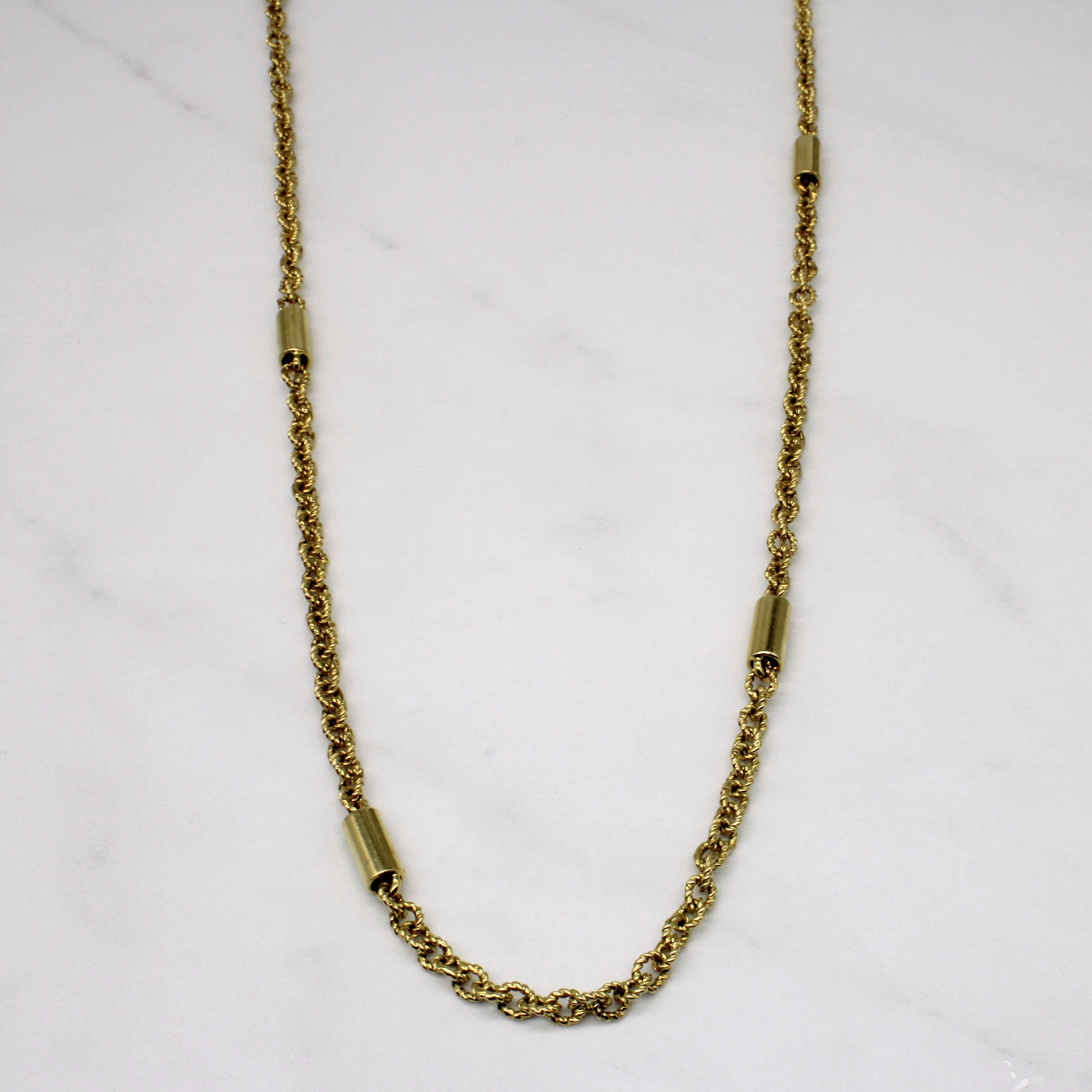 14k Yellow Gold Necklace | 36" |