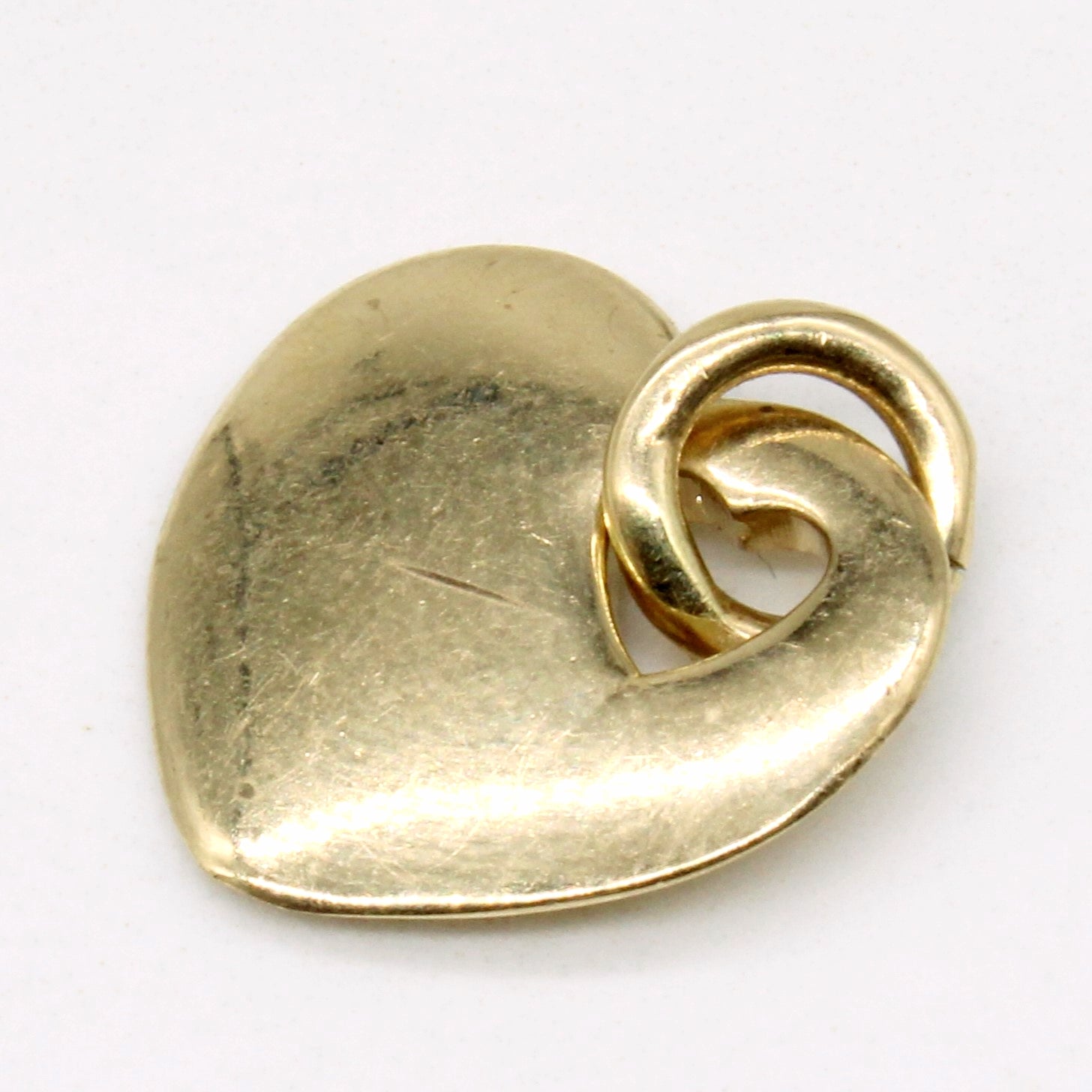 14k Yellow Gold Heart Charm