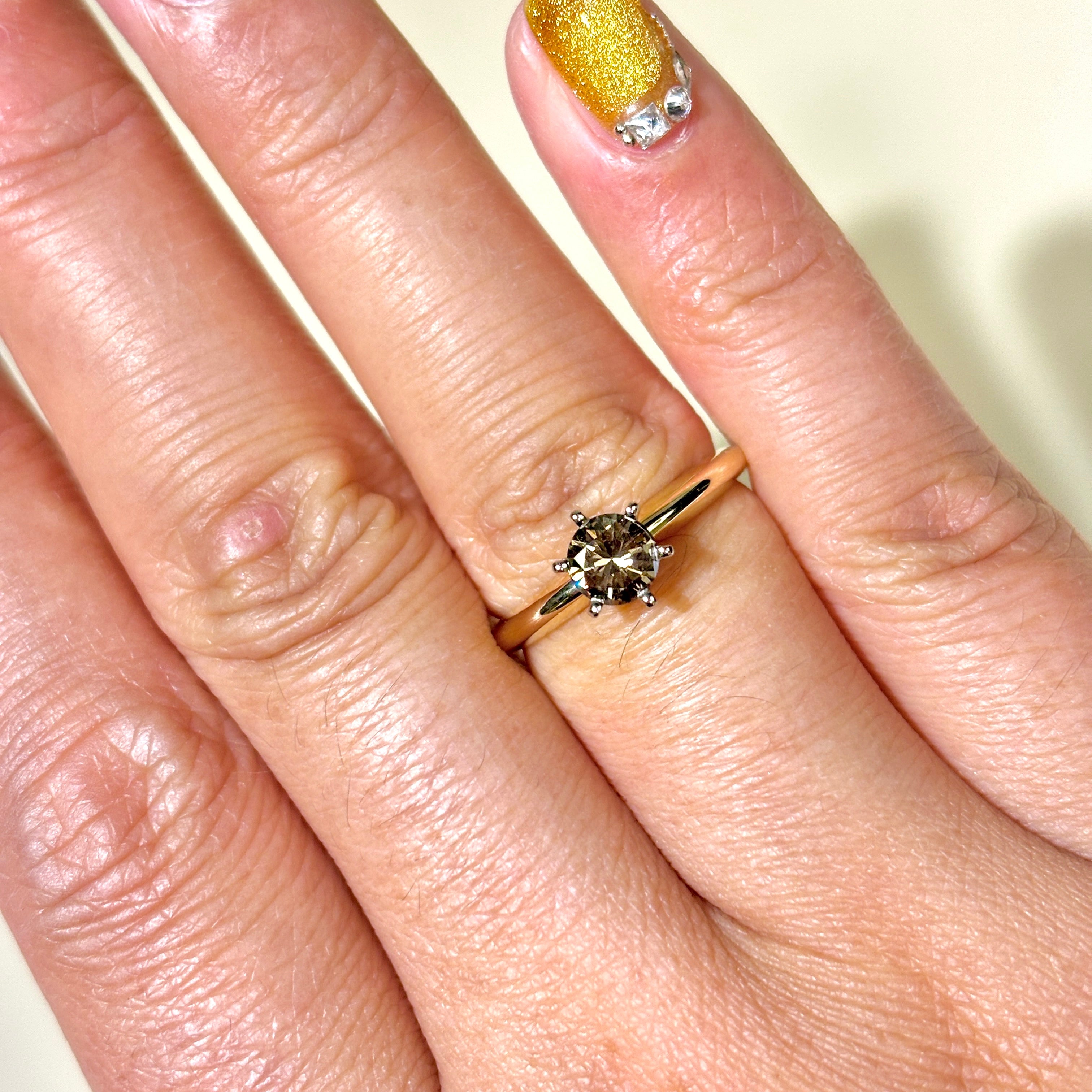 14k Yellow Gold Diamond Ring | 0.48ctw | SZ 5