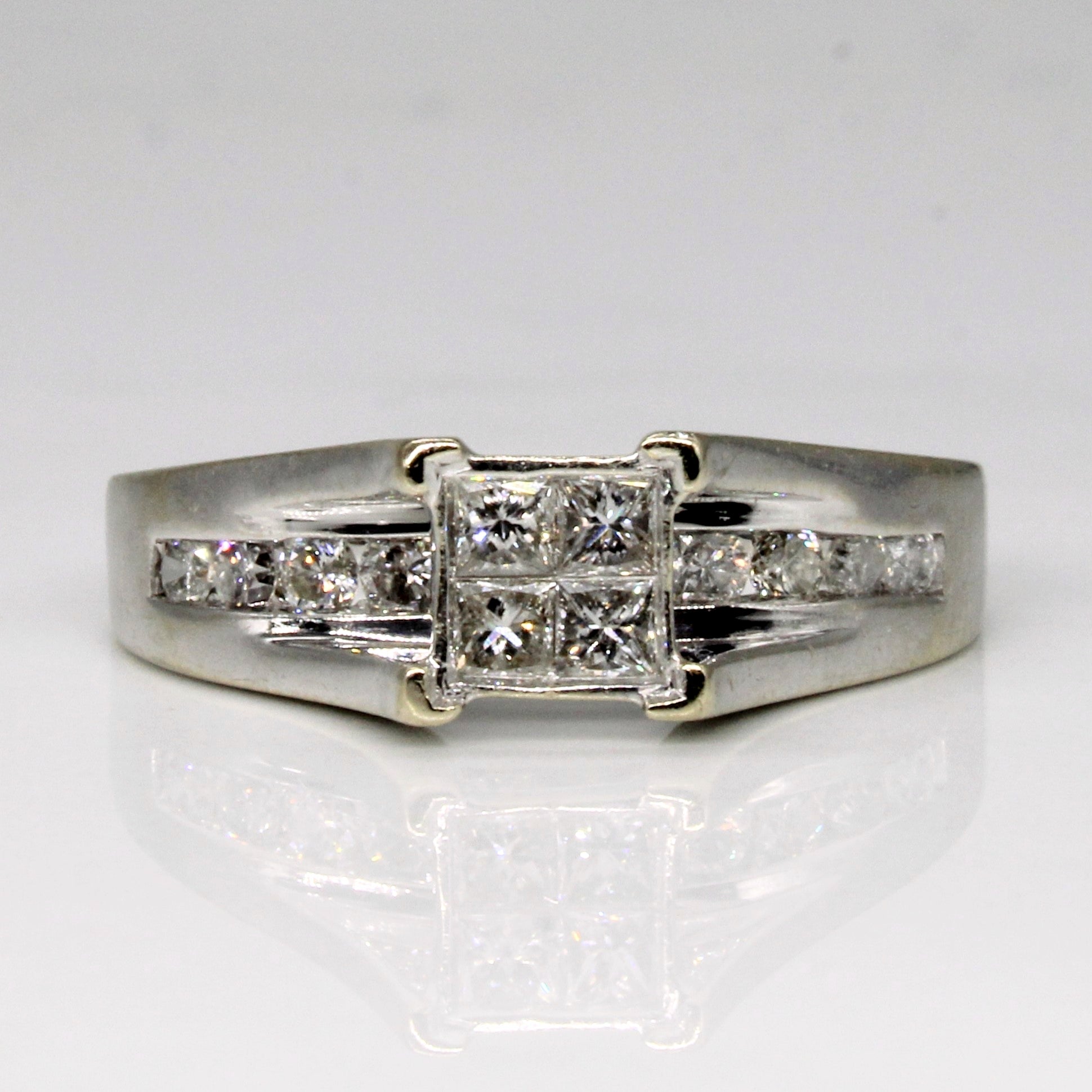 Princess Diamond Engagement Invisible Set Ring | 0.50ctw | SZ 7 |