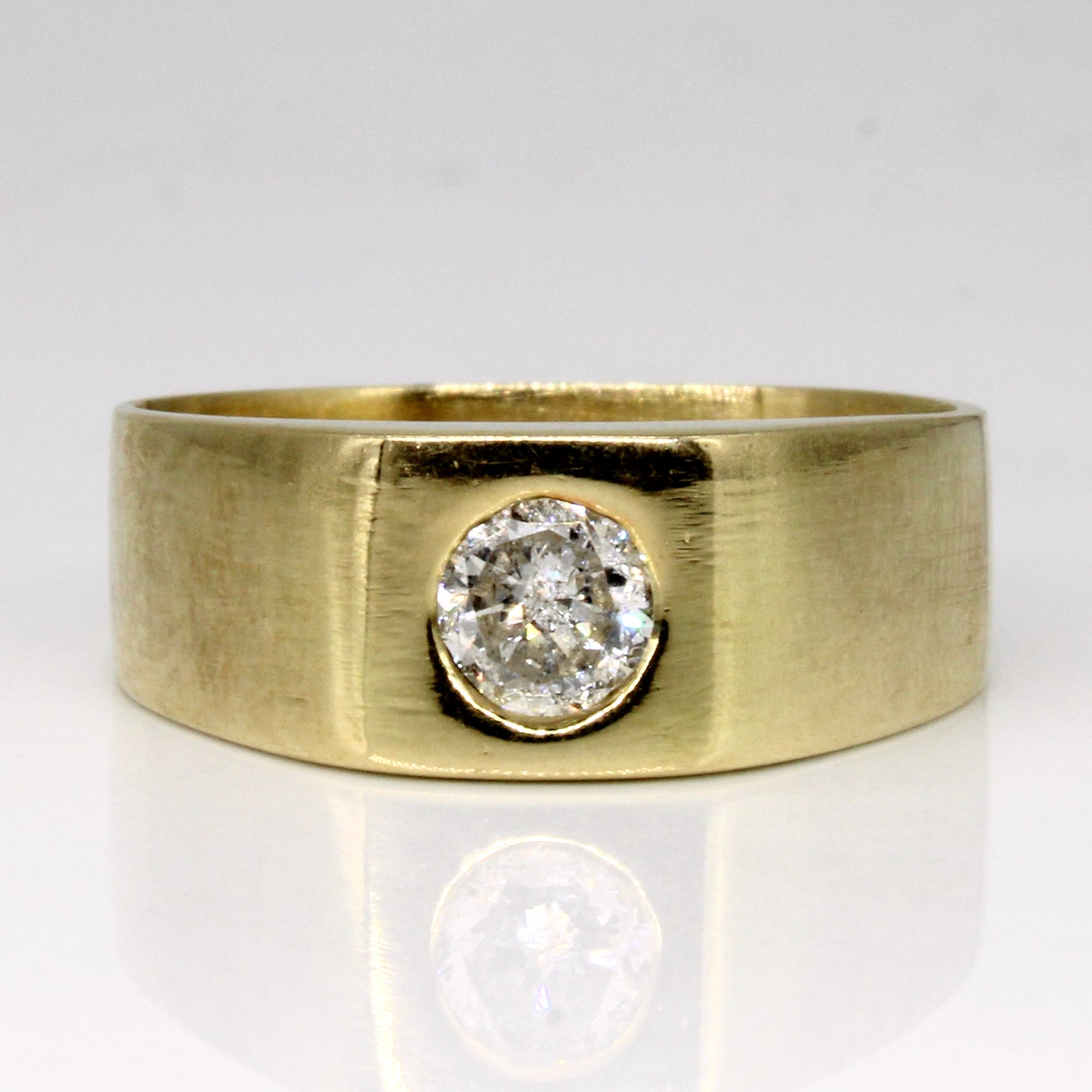 Flush Set Diamond Engagement Ring | 0.50ct | SZ 10 |