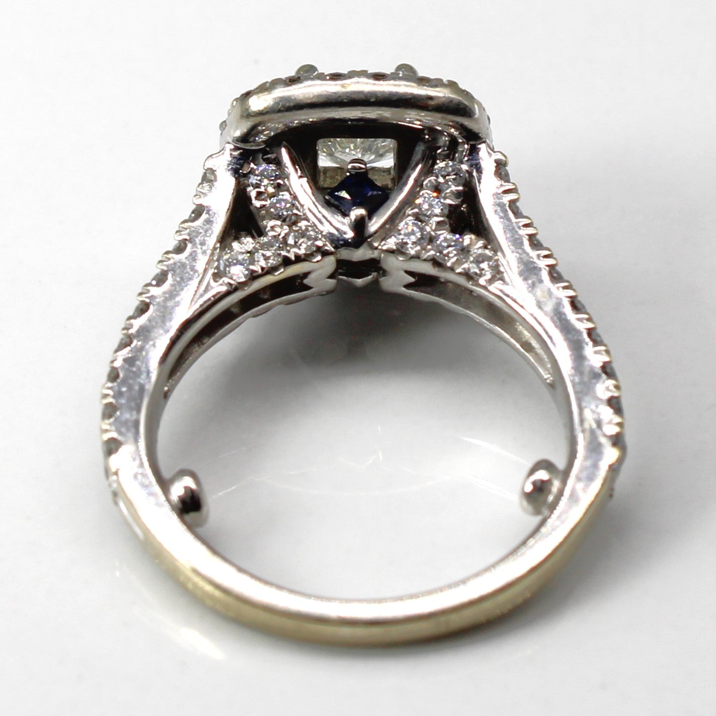 Princess Diamond Halo Engagement Ring | 1.44ctw | SZ 3.25 |