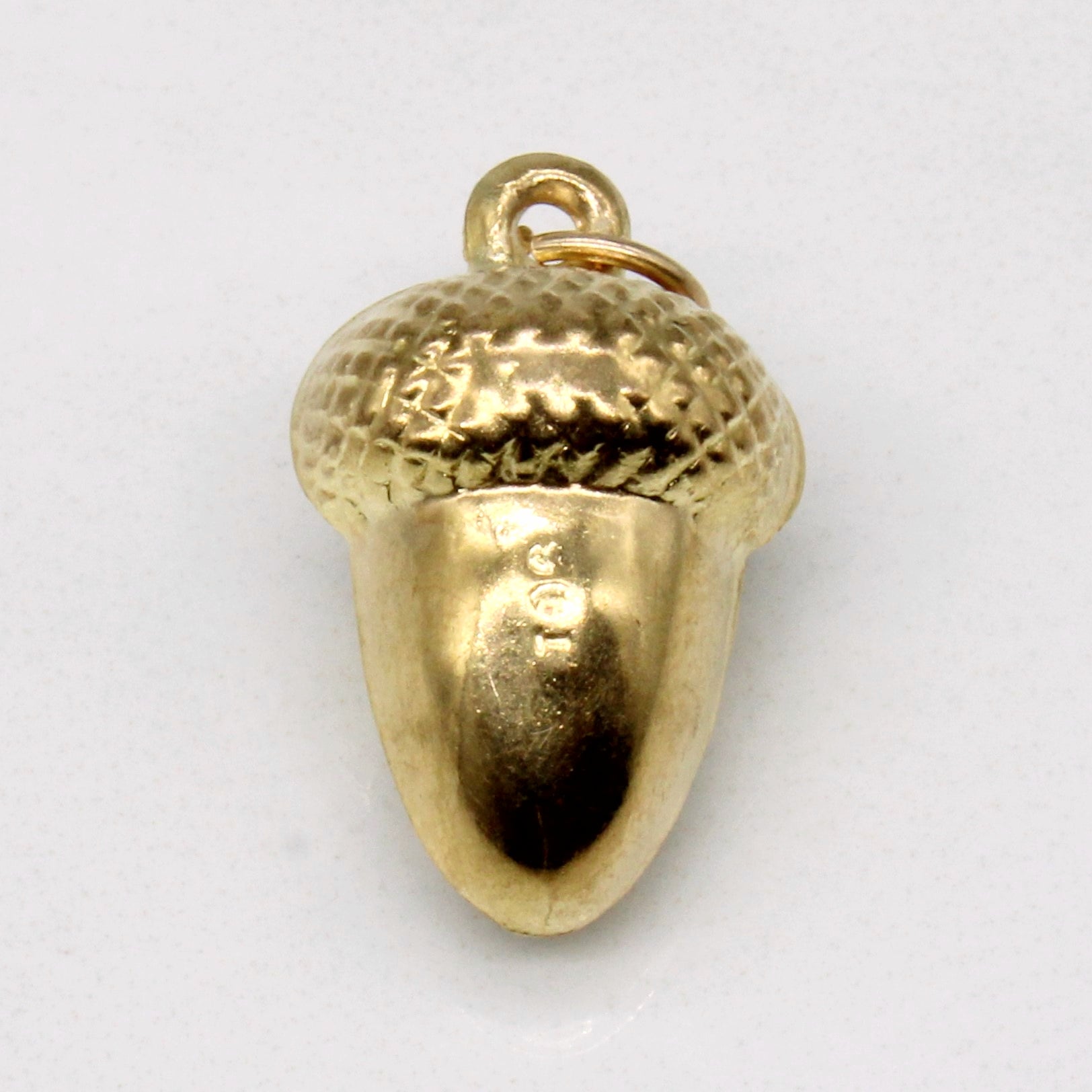 9k Yellow Gold Acorn Charm