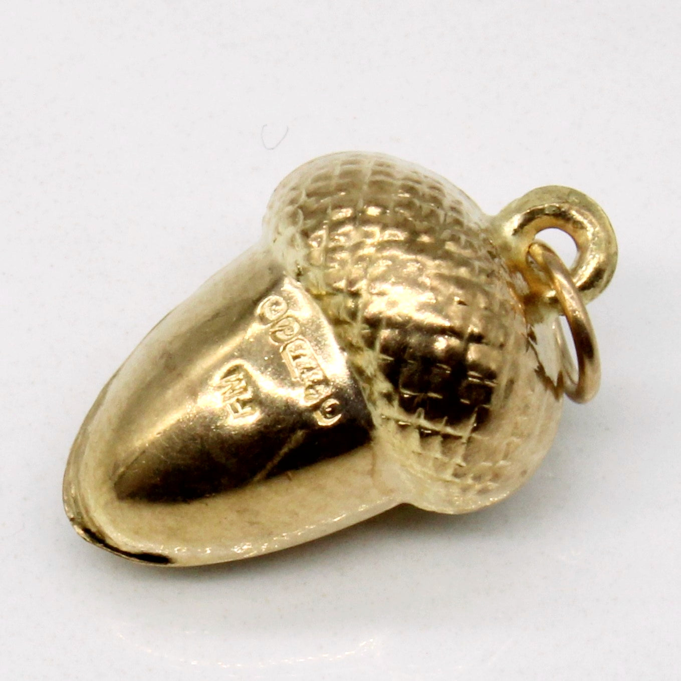 9k Yellow Gold Acorn Charm