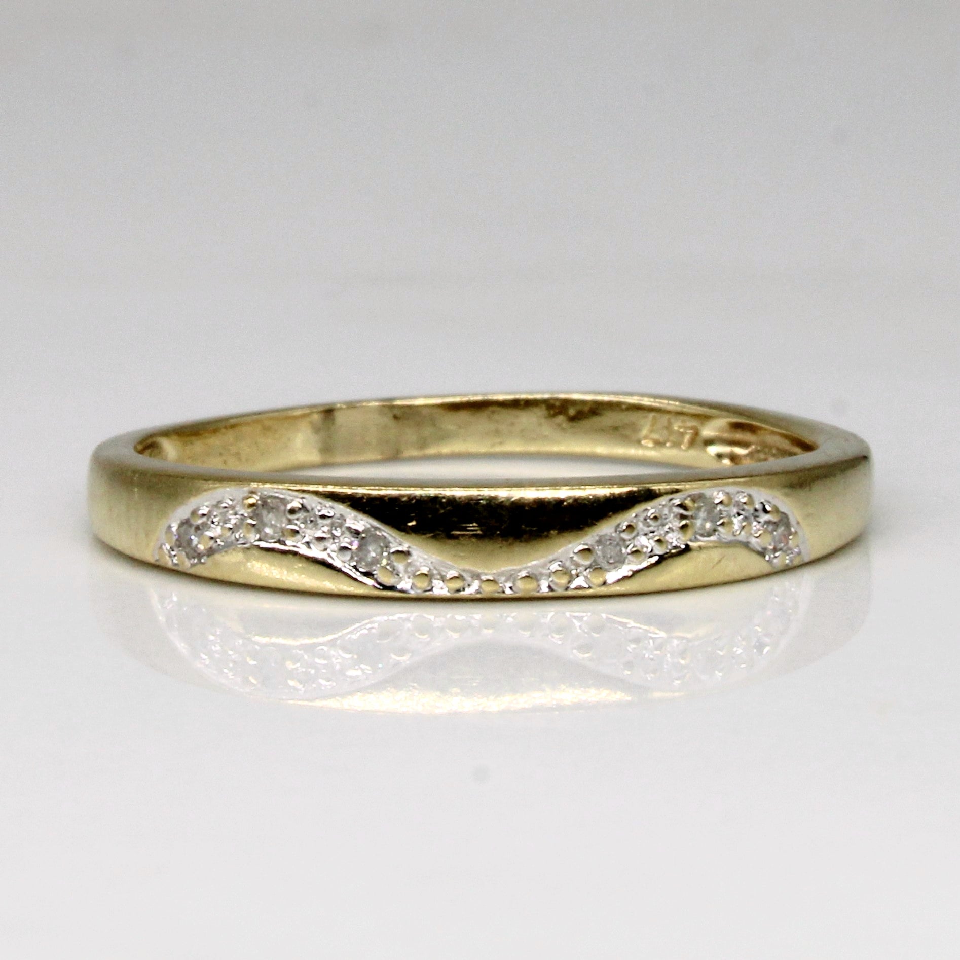 Bague en diamant | 0,03 ct | Taille 7,75 |