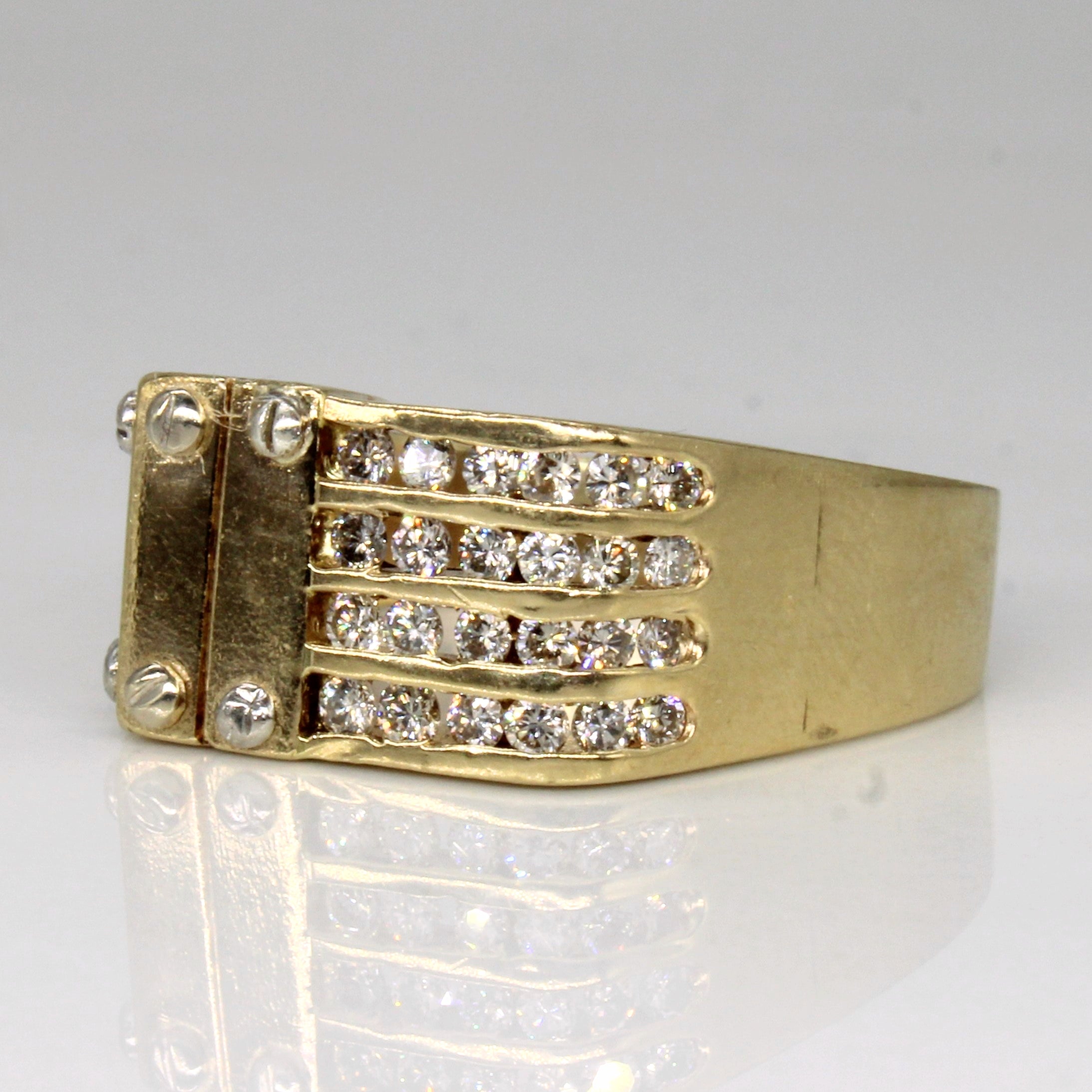 Channel Set Diamond Ring | 0.48ctw | SZ 10.25 |