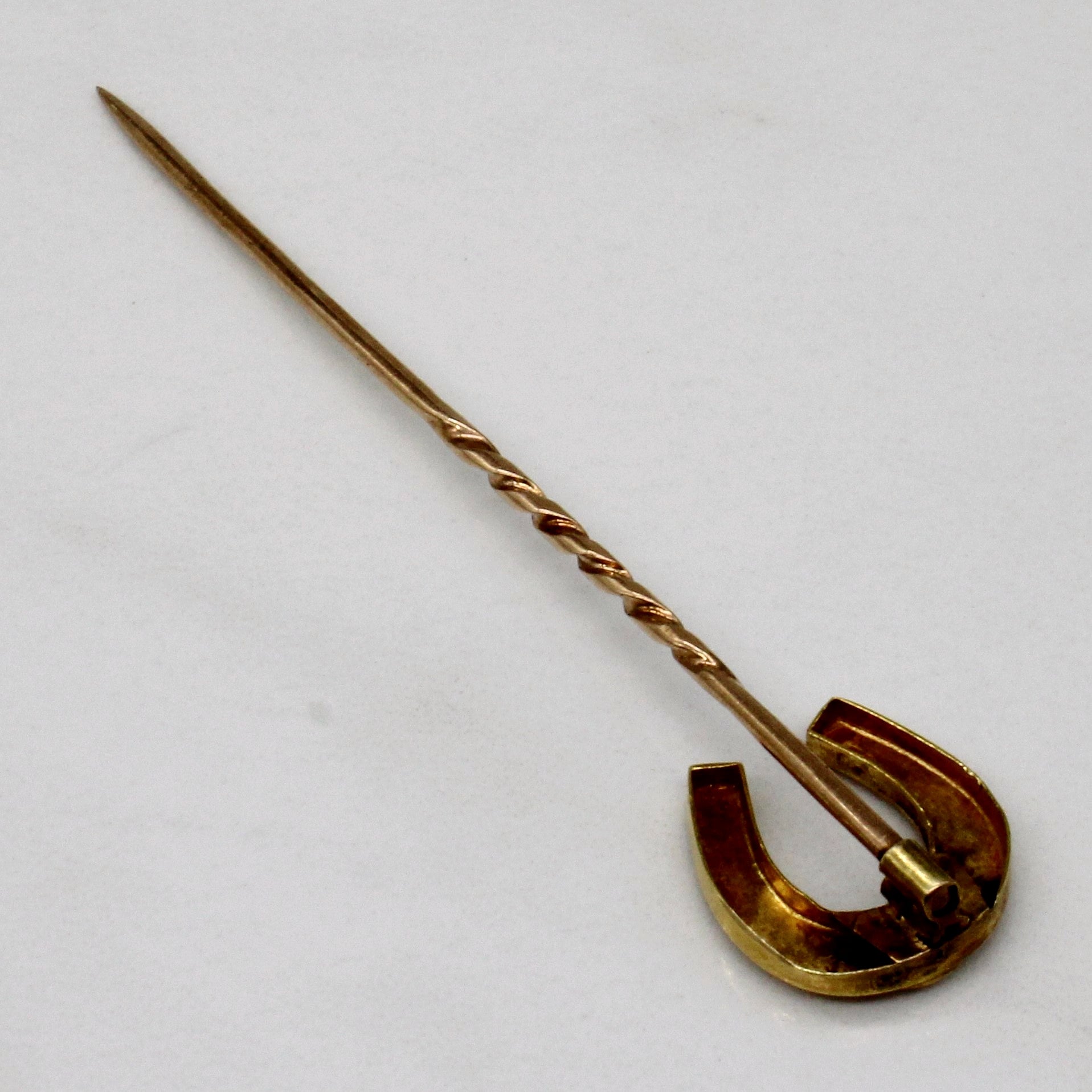 10k/18k Yellow Gold Horseshoe Pin