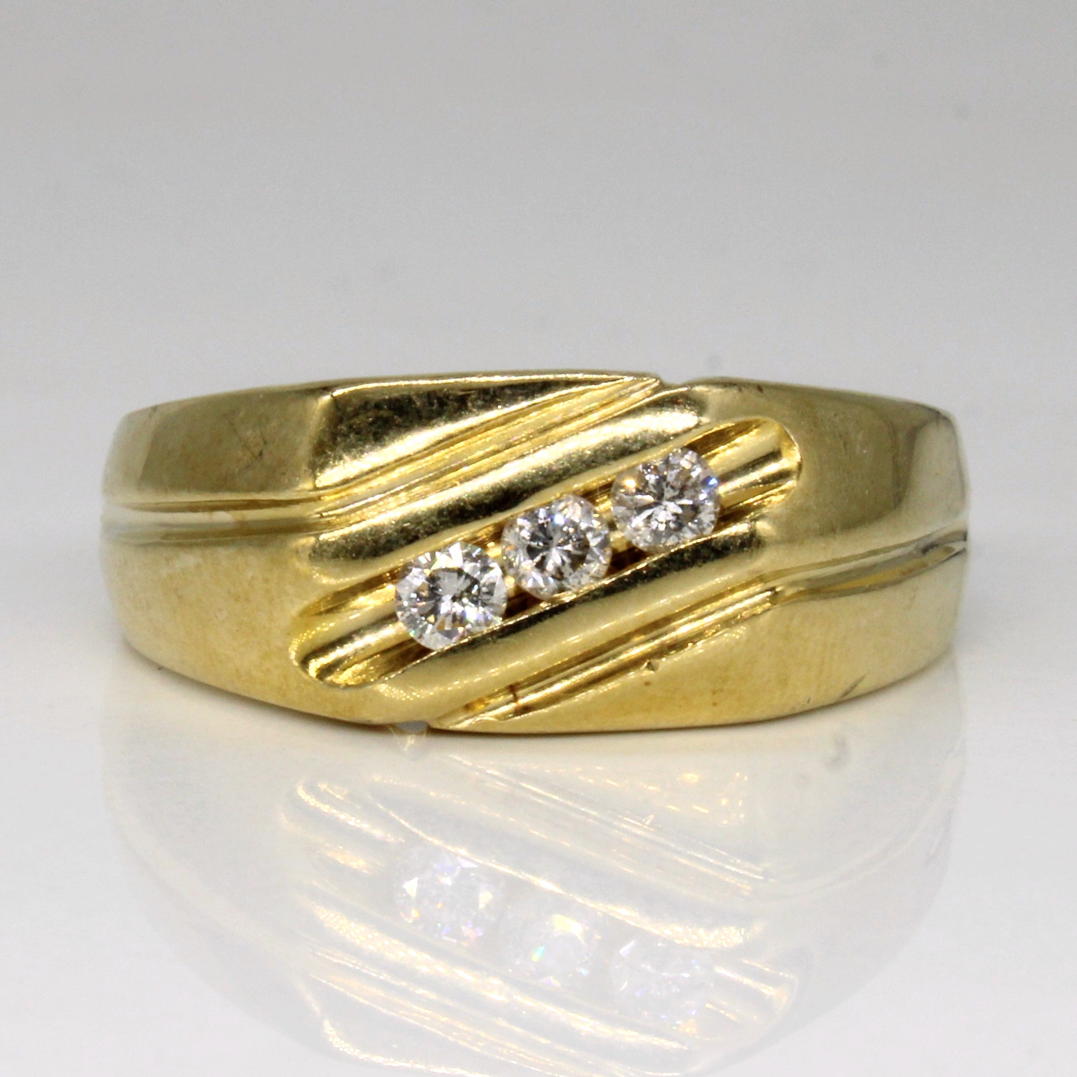 Diamond Waterfall Ring | 0.25ctw | SZ 10.75 |