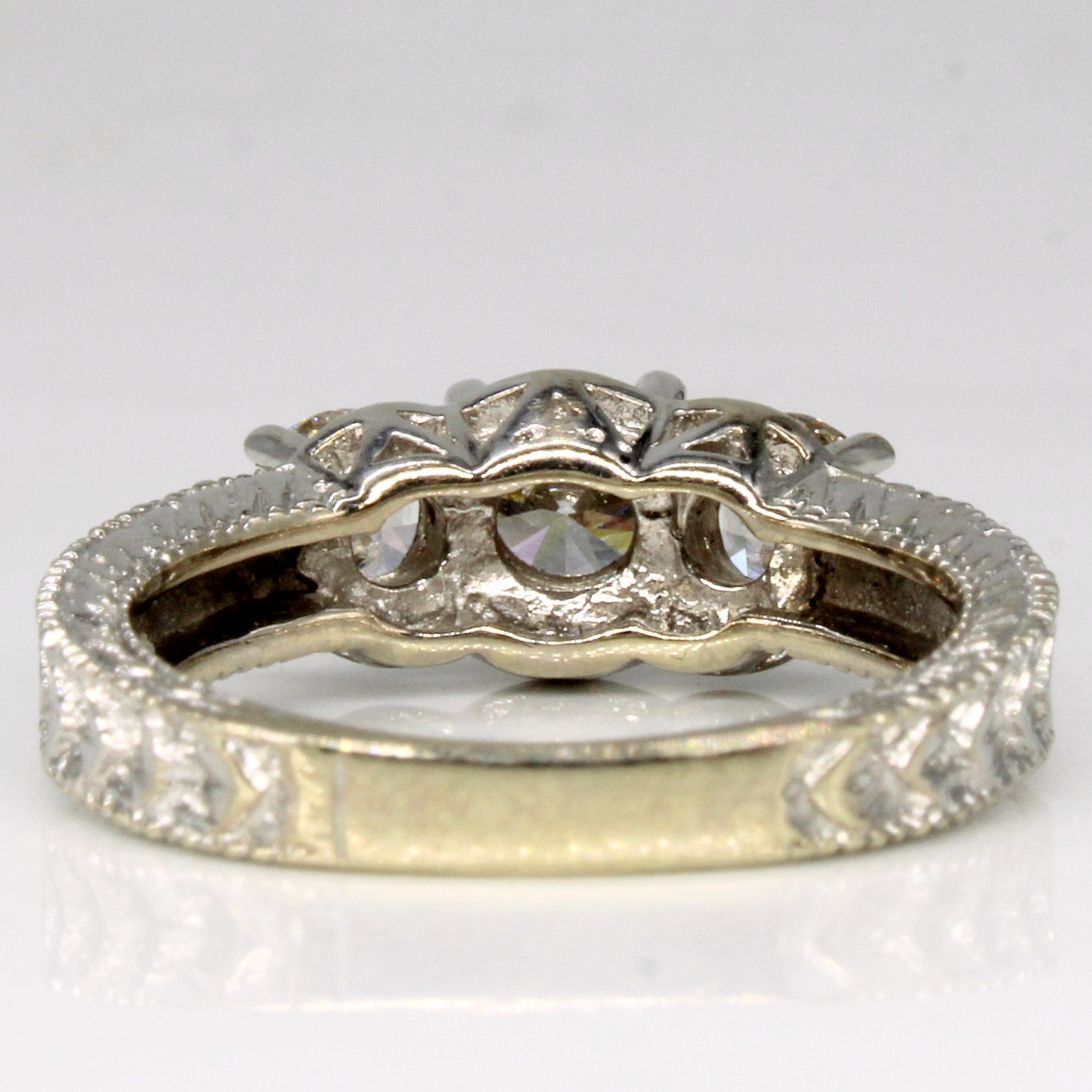 Three Stone Diamond Engagement Ring | 1.45ctw | SZ 7.5 |