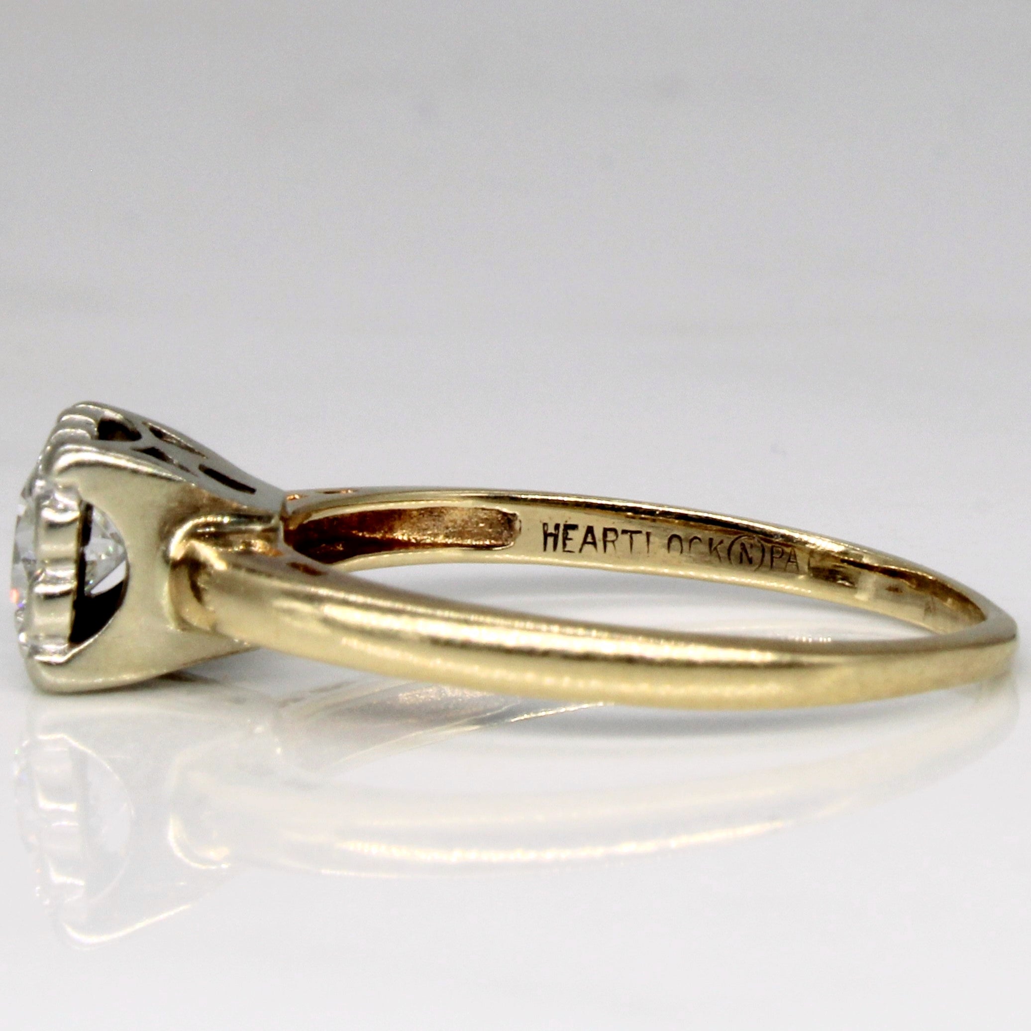 Mid Century Transitional Cut Diamond Engagement Ring | 0.33ct | SZ 7 |