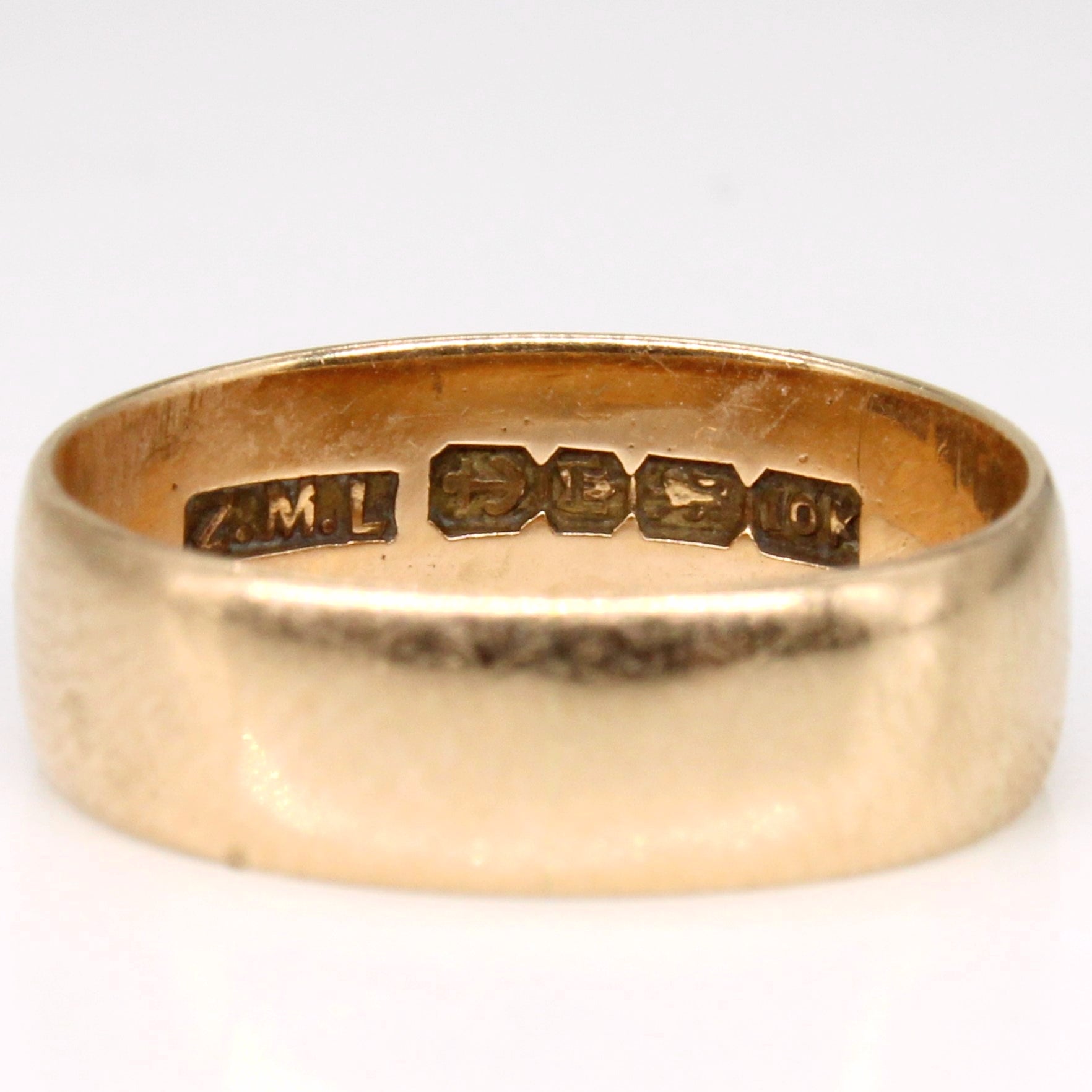 Vintage Pseudo Hallmarked 10k Yellow Gold Band | SZ 4.5 |