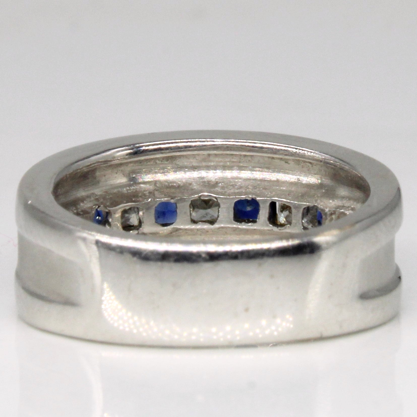 Sapphire & Diamond Channel Set Ring | 0.40ctw, 0.30ctw | SZ 4.25 |