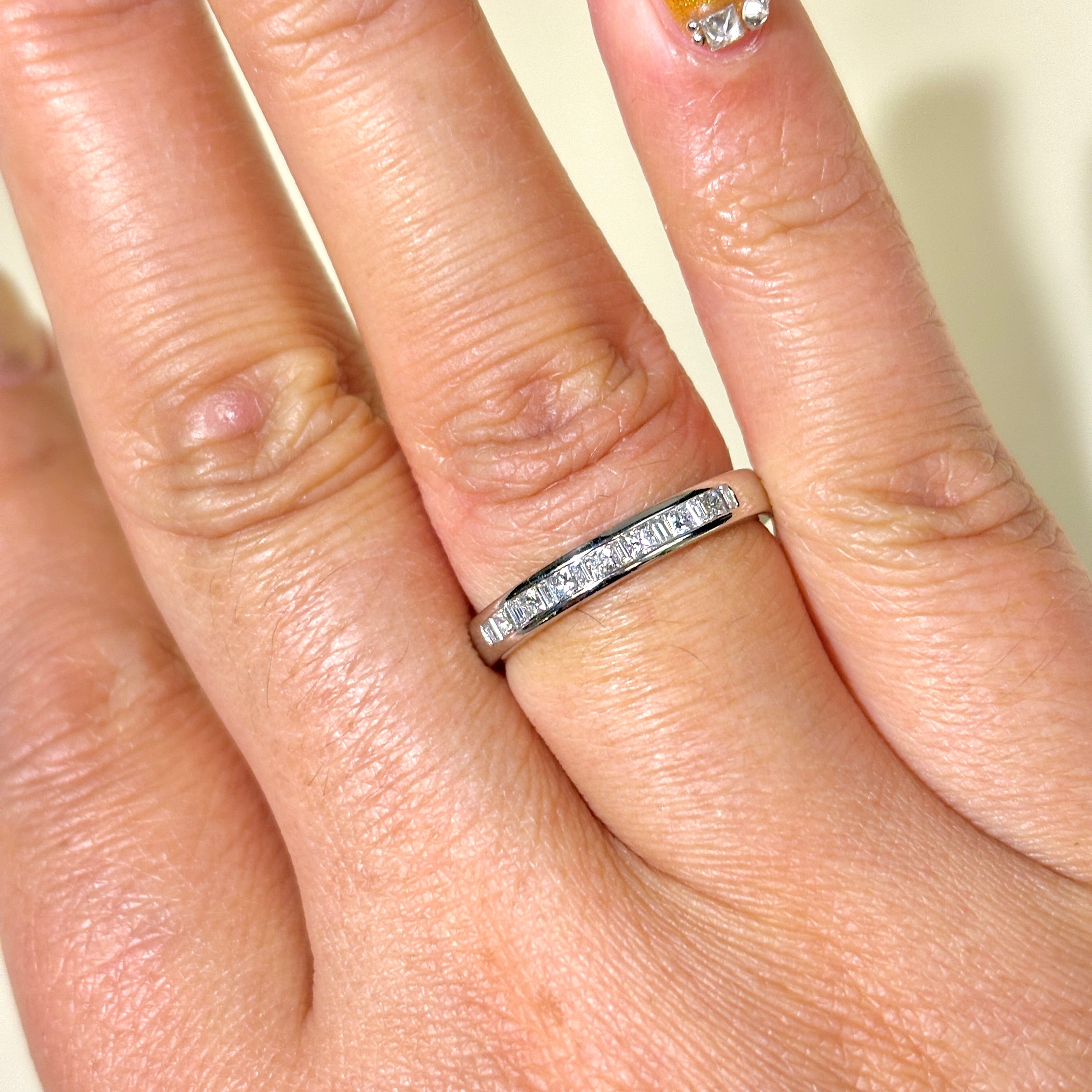 14k White Gold Channel Set Diamond Ring | 0.31ctw | SZ 6