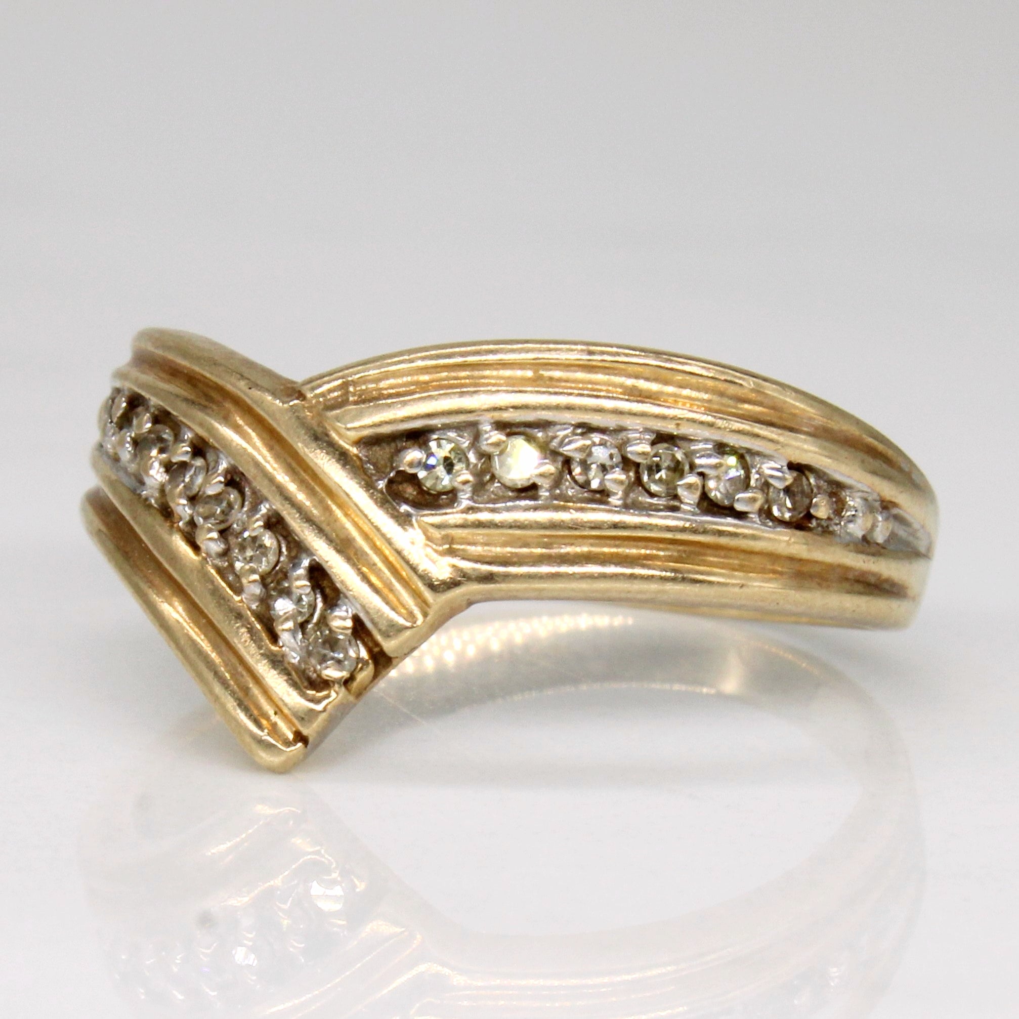 Diamond Contour Ring | 0.07ctw | SZ 6.75 |