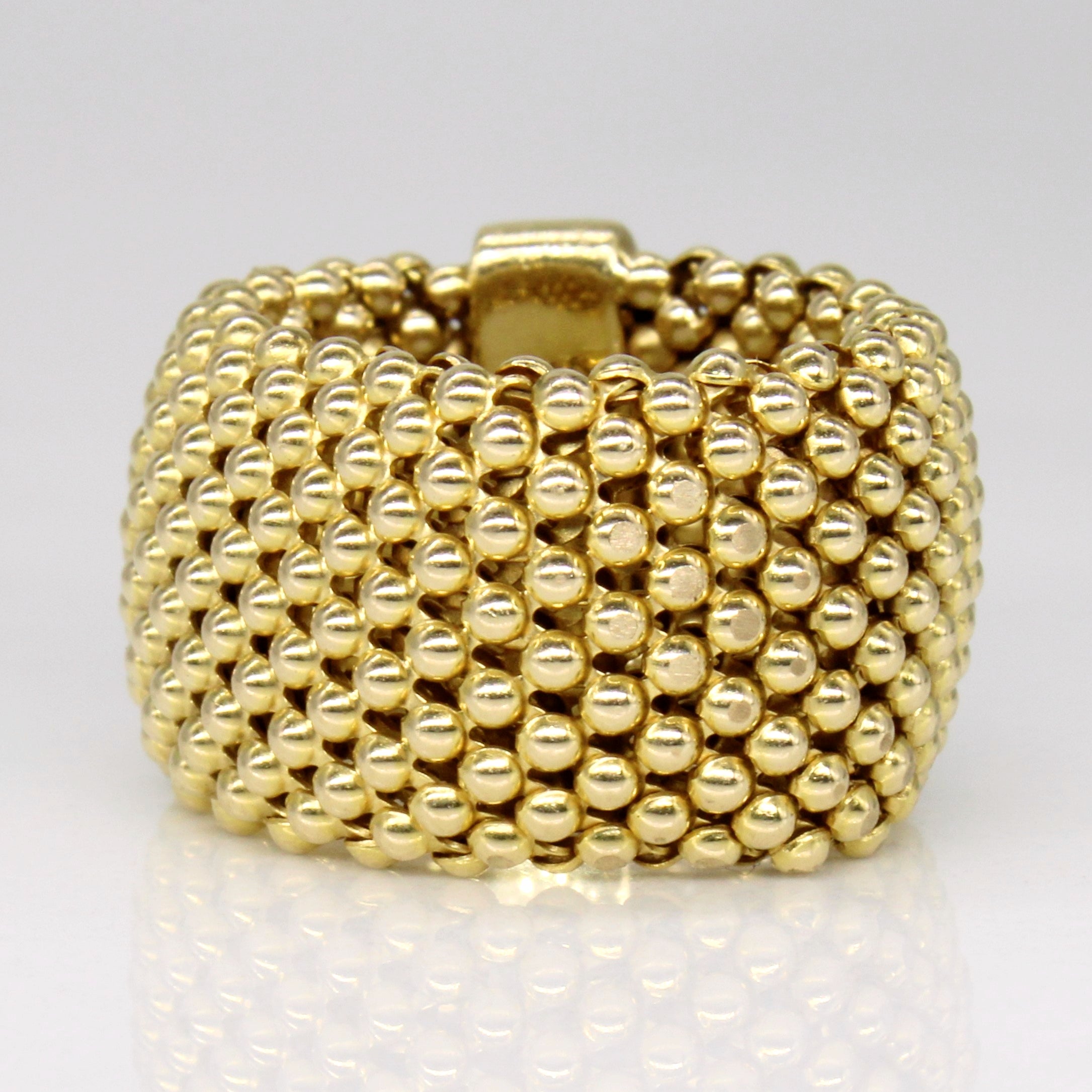 Bague en or jaune 14 carats | Taille 6,5 |