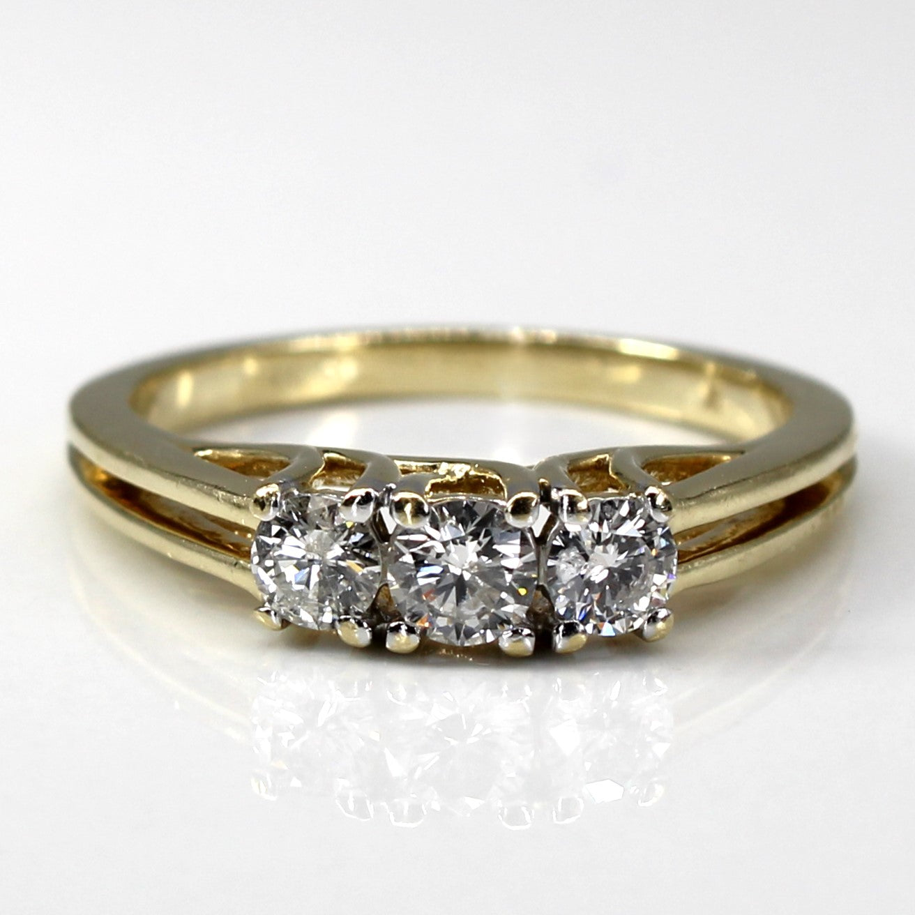 Three Stone Diamond Ring | 0.46ctw | SZ 7 |