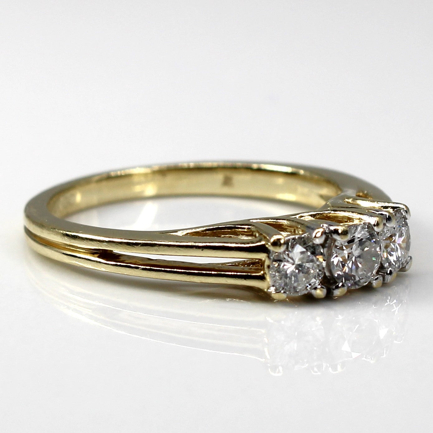 Three Stone Diamond Ring | 0.46ctw | SZ 7 |