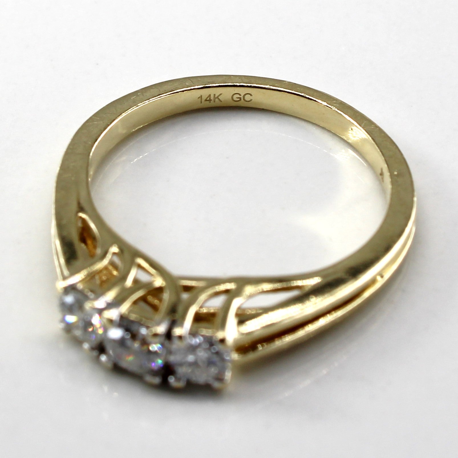 Three Stone Diamond Ring | 0.46ctw | SZ 7 |