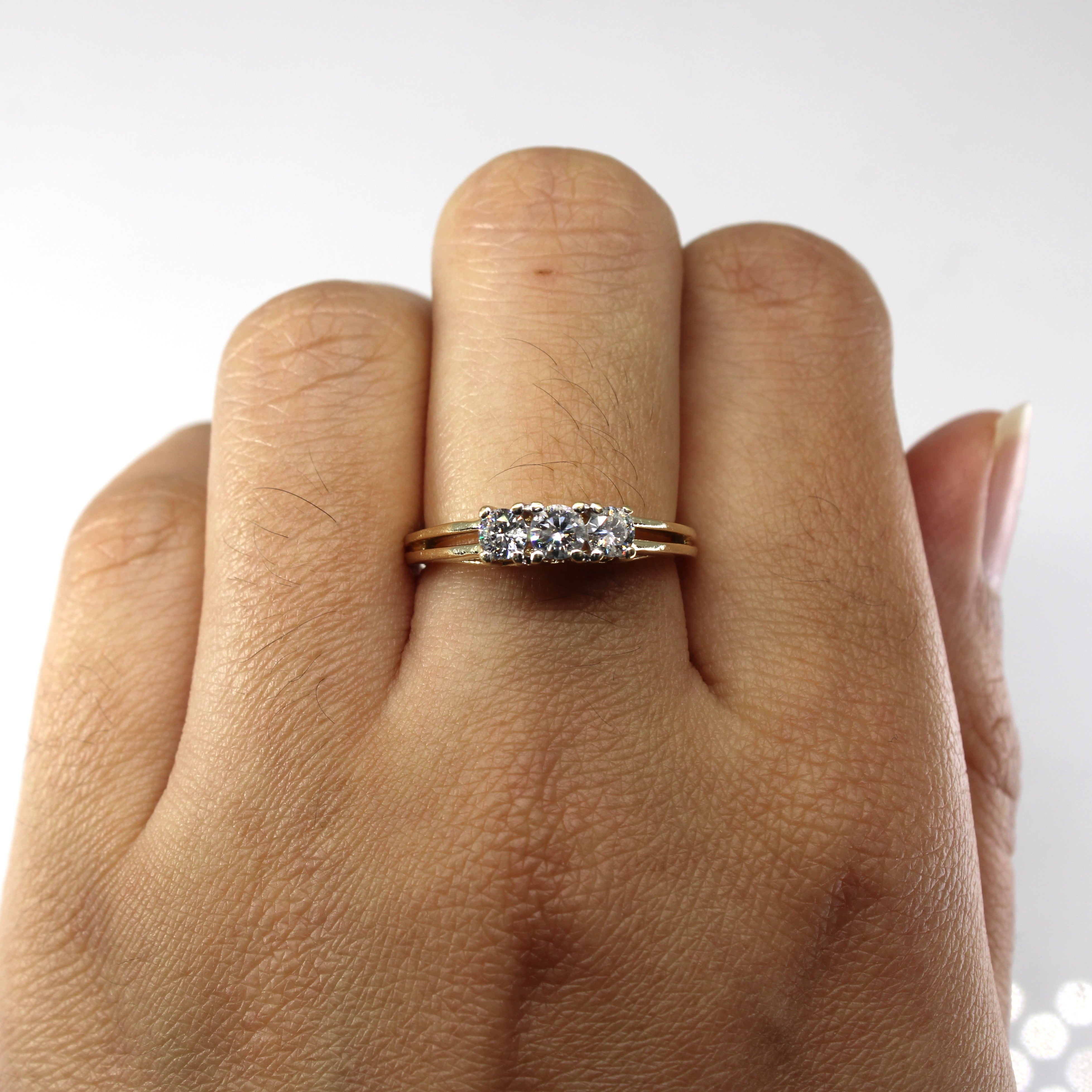 Three Stone Diamond Ring | 0.46ctw | SZ 7 |