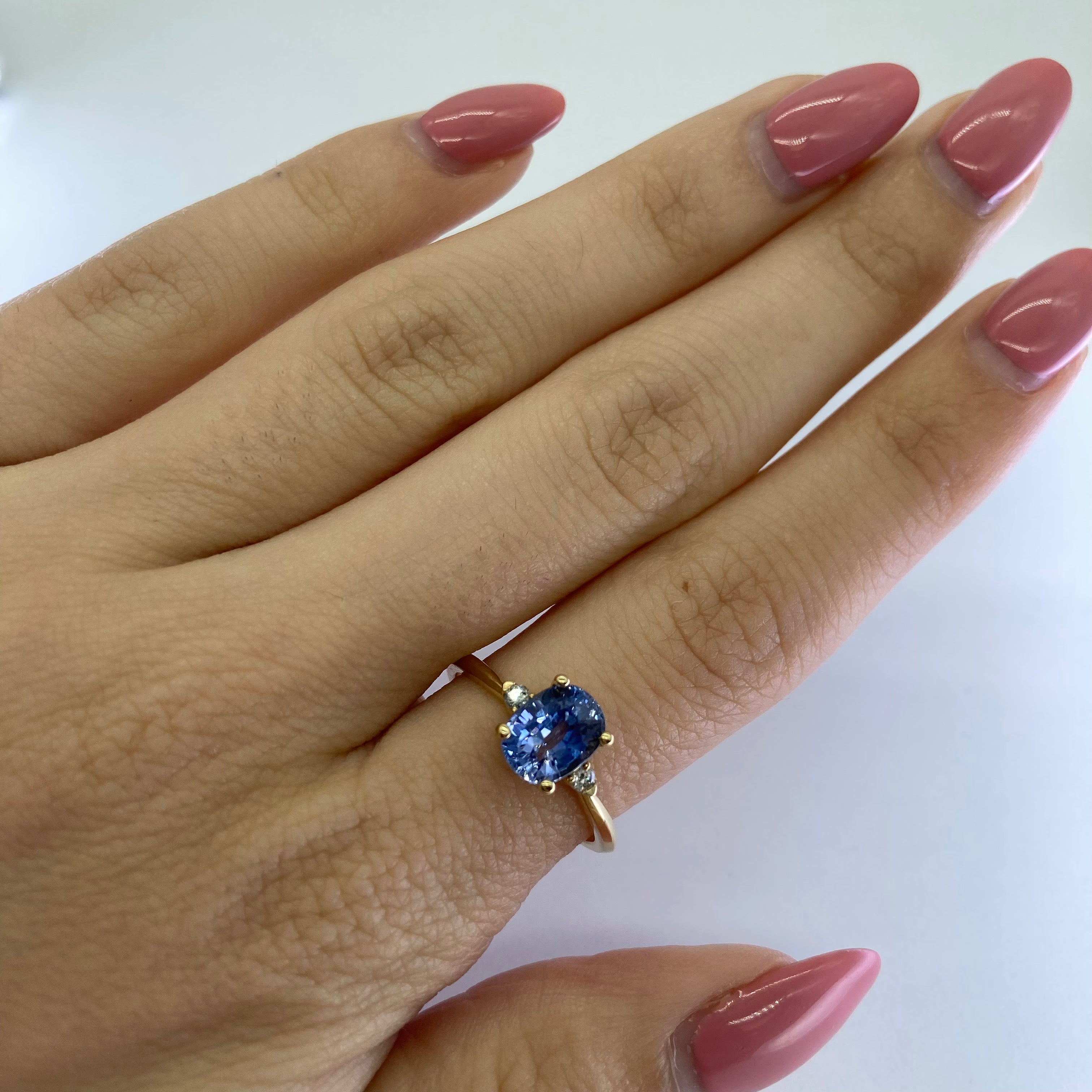 '100 Ways' Diamond Accented Ceylon Sapphire Ring | 1.89 ctw | SZ 6.75 |