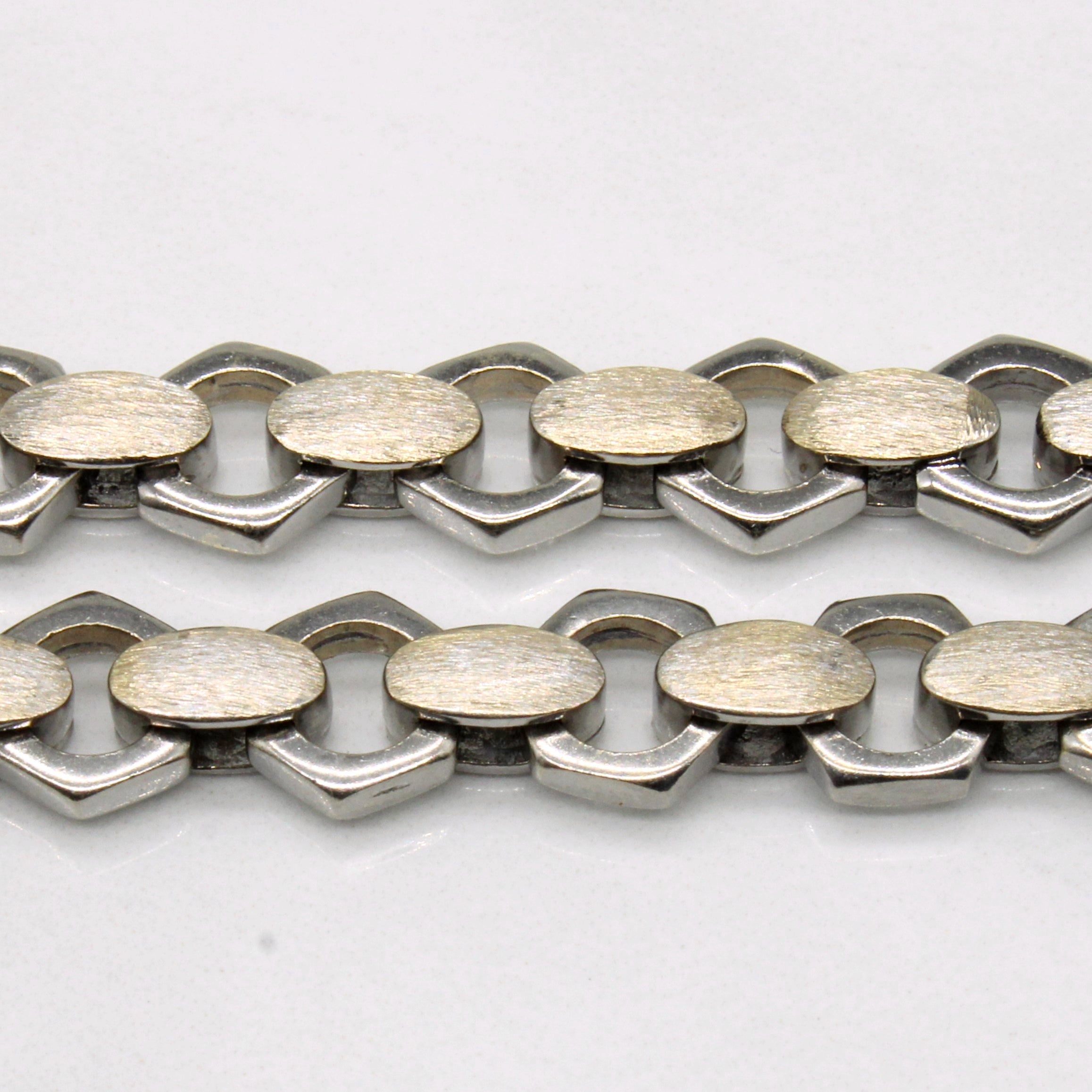 18k Two Tone Gold Unique Link Chain | 19" |