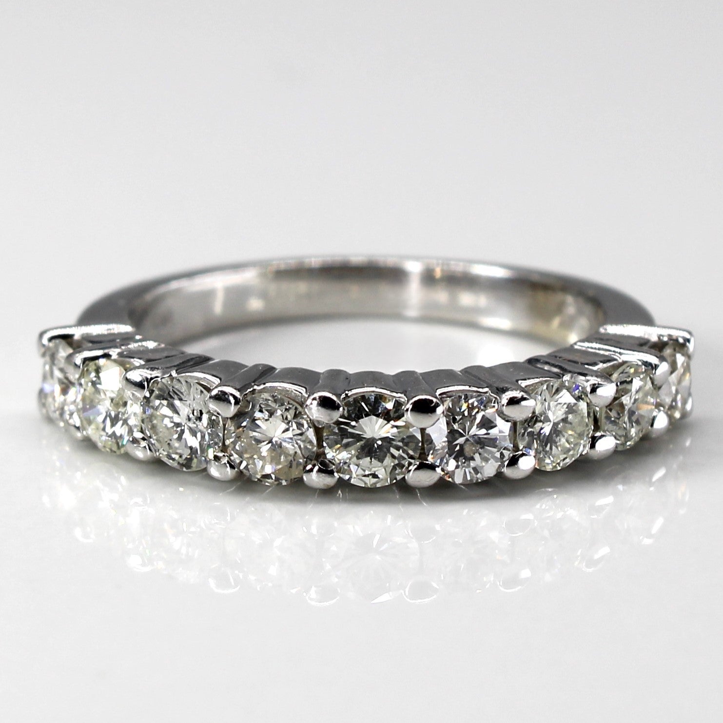 Pave Set Diamond Wedding Band | 1.05ctw | SZ 6.5 |