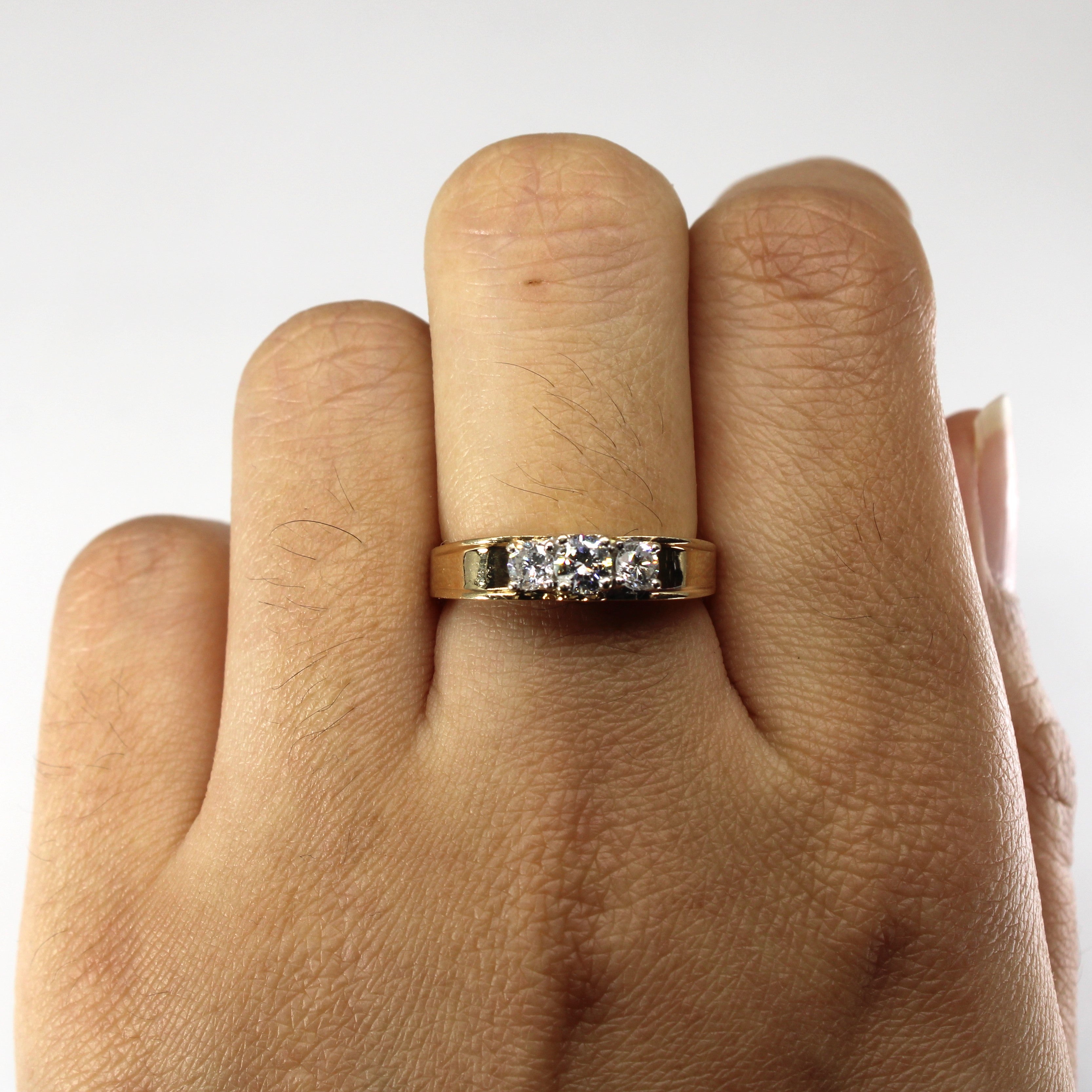 Three Stone Diamond Ring | 0.44ctw | SZ 6.5 |