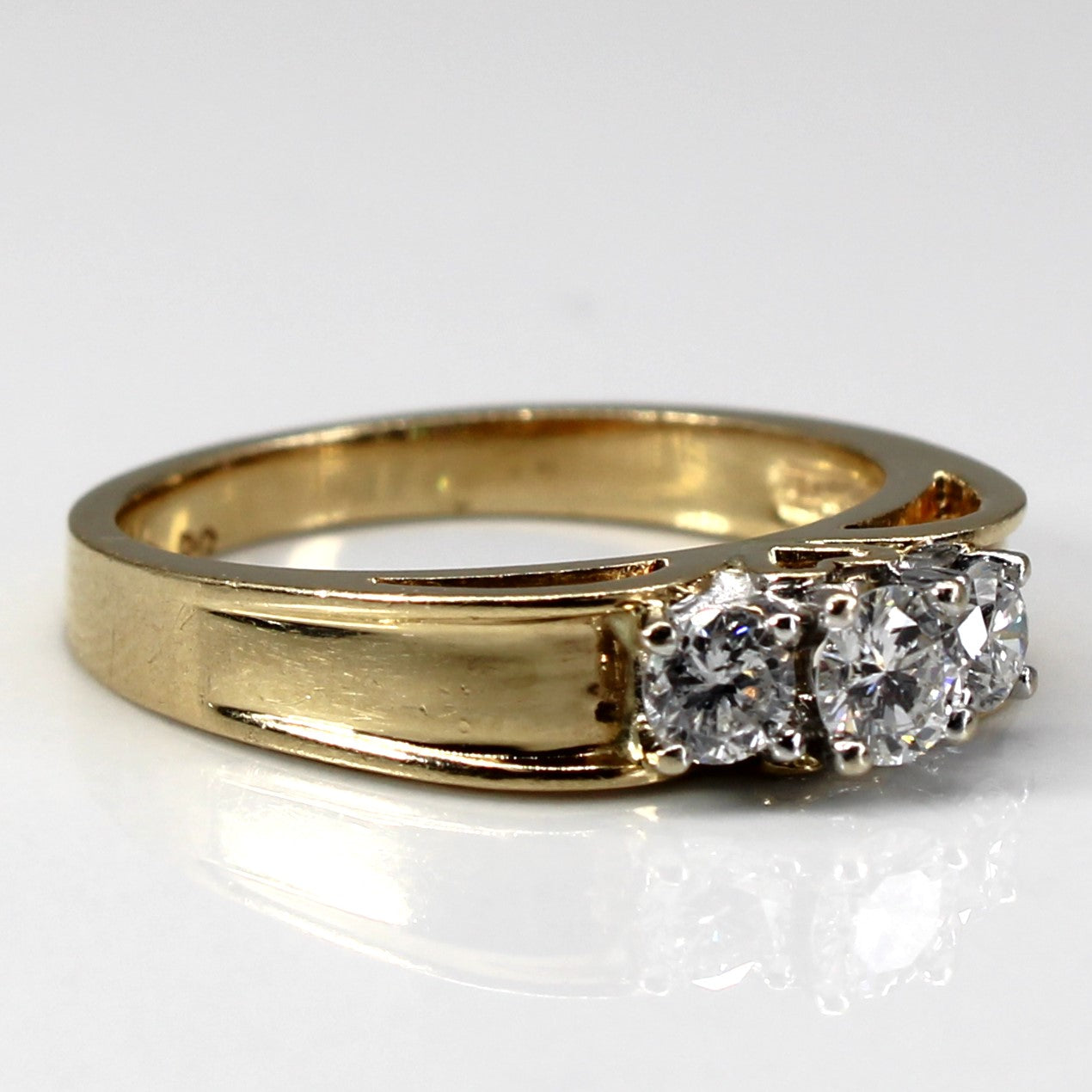 Three Stone Diamond Ring | 0.44ctw | SZ 6.5 |