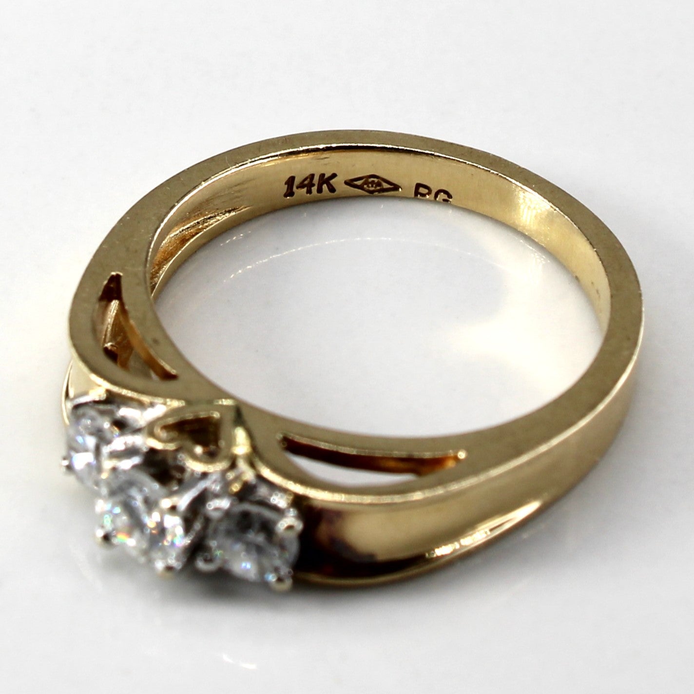Three Stone Diamond Ring | 0.44ctw | SZ 6.5 |