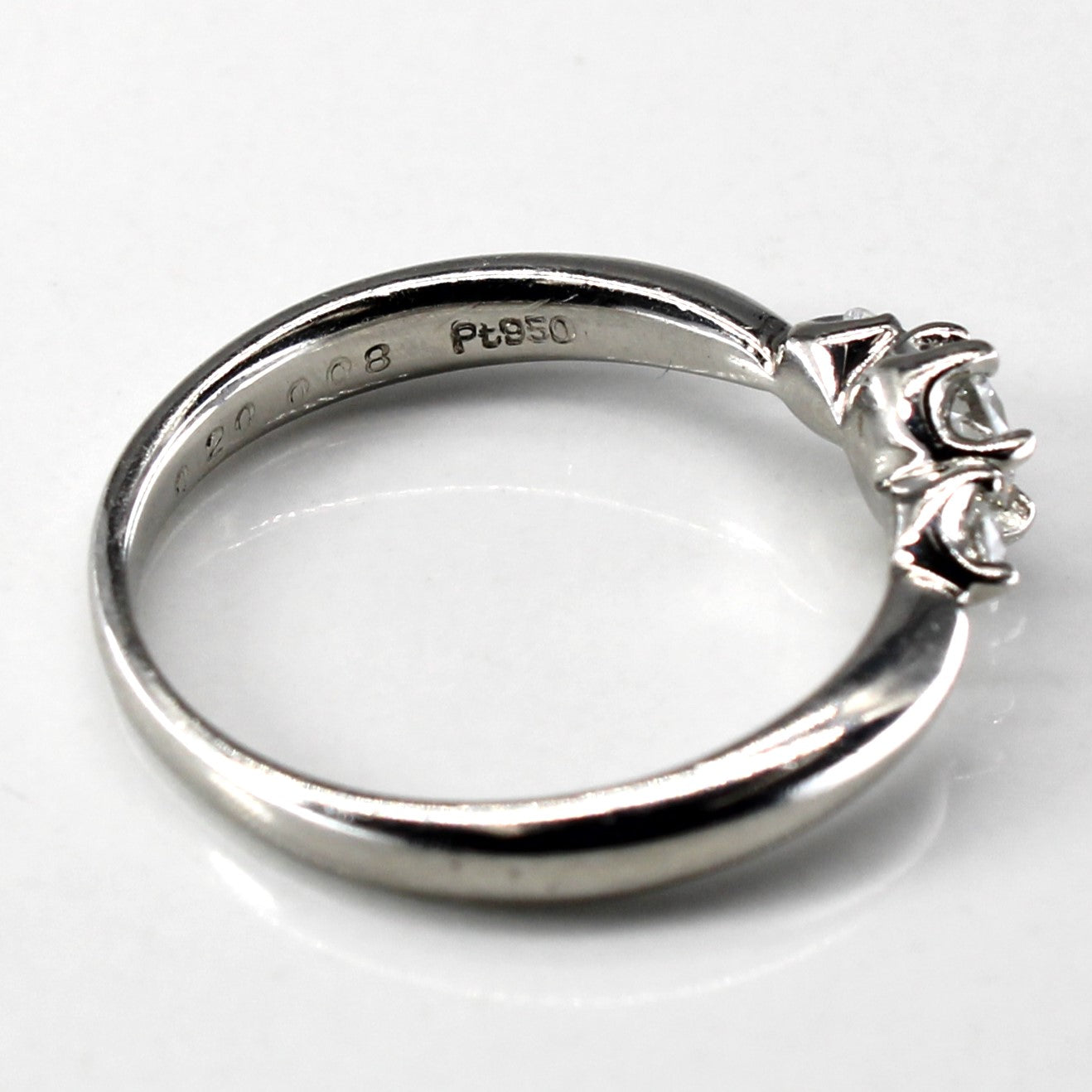 Three Stone Diamond Ring | 0.28ctw | SZ 5.25 |
