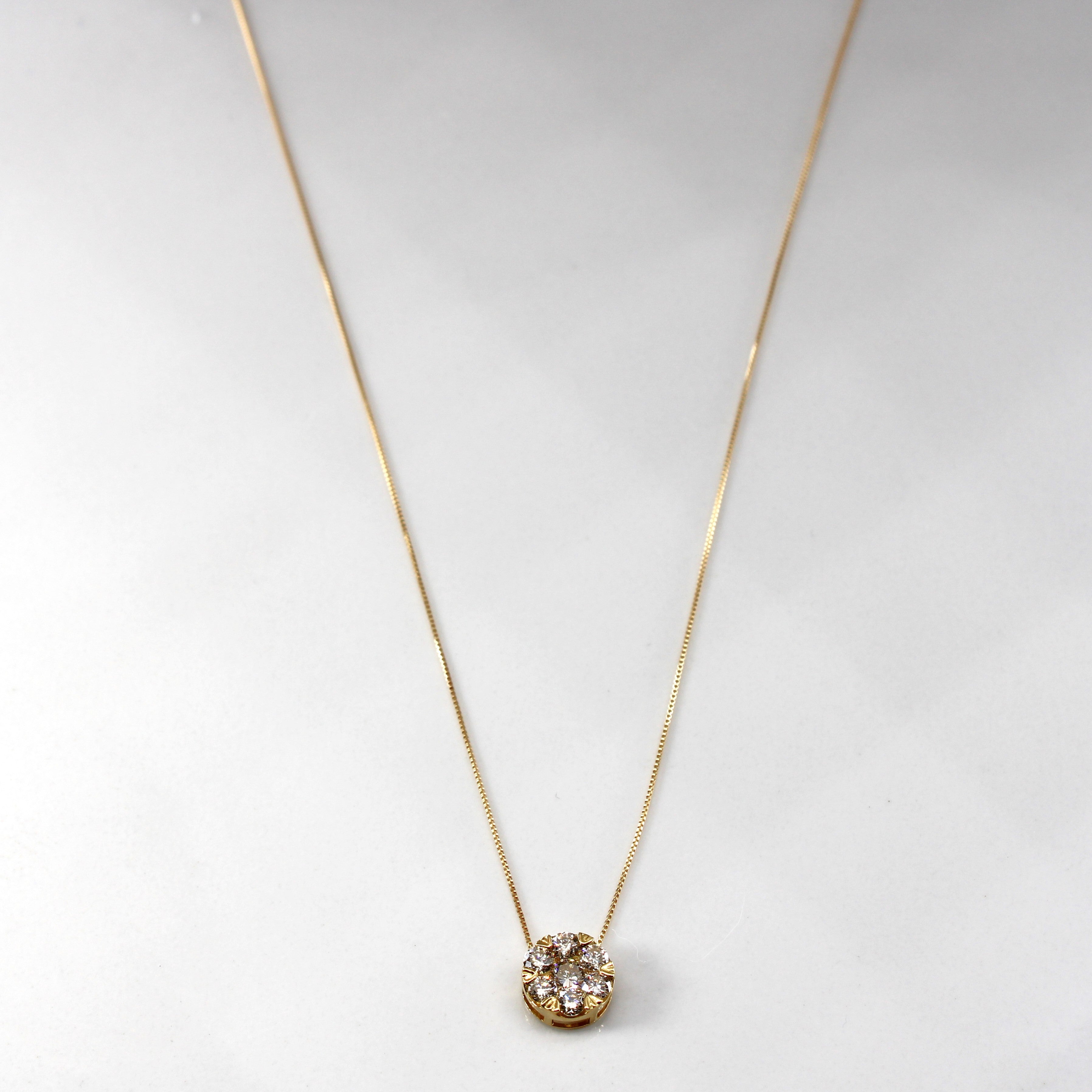 Diamond Pendant Necklace | 0.32ctw |18"|